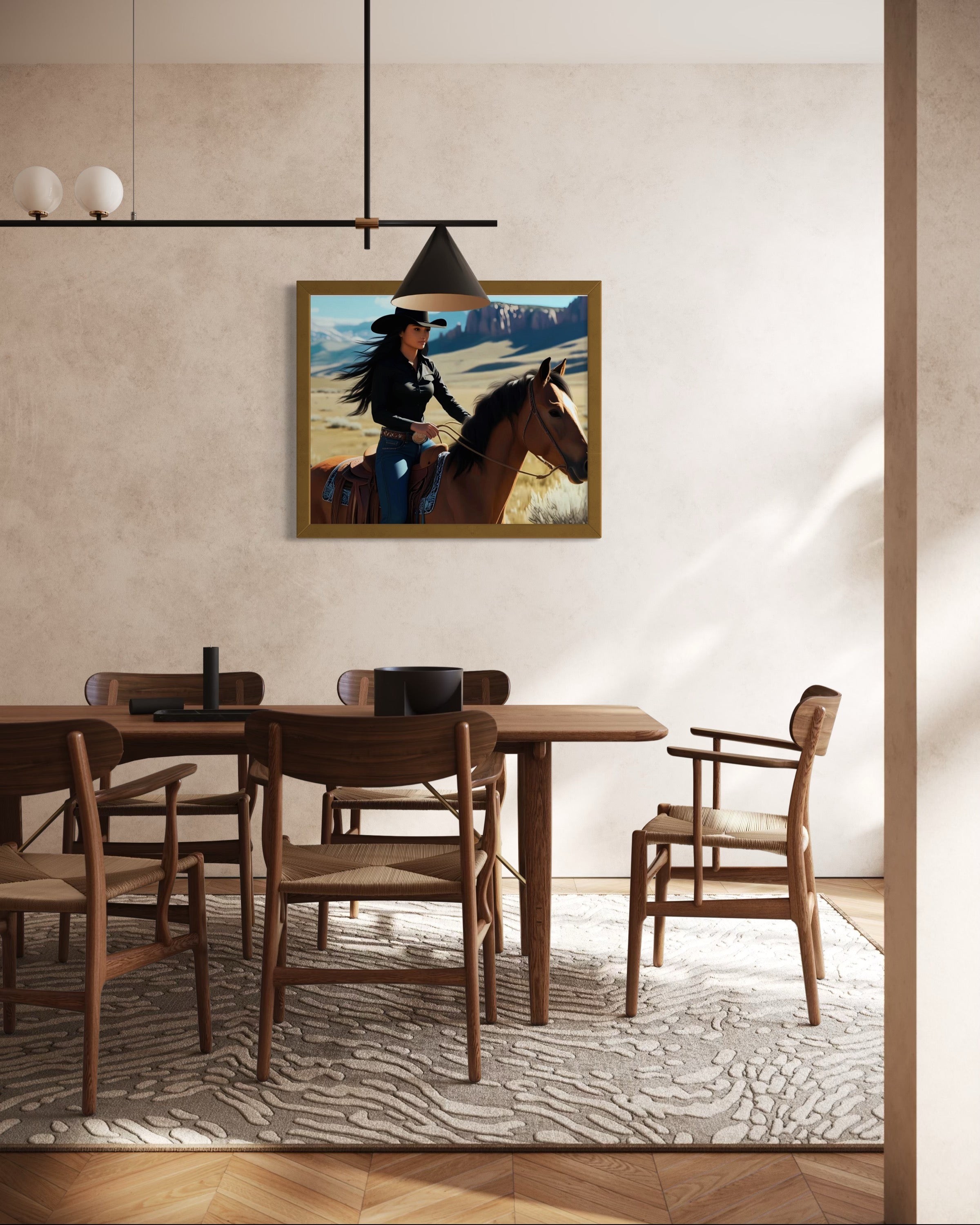 Montana Cowgirl Museum Print