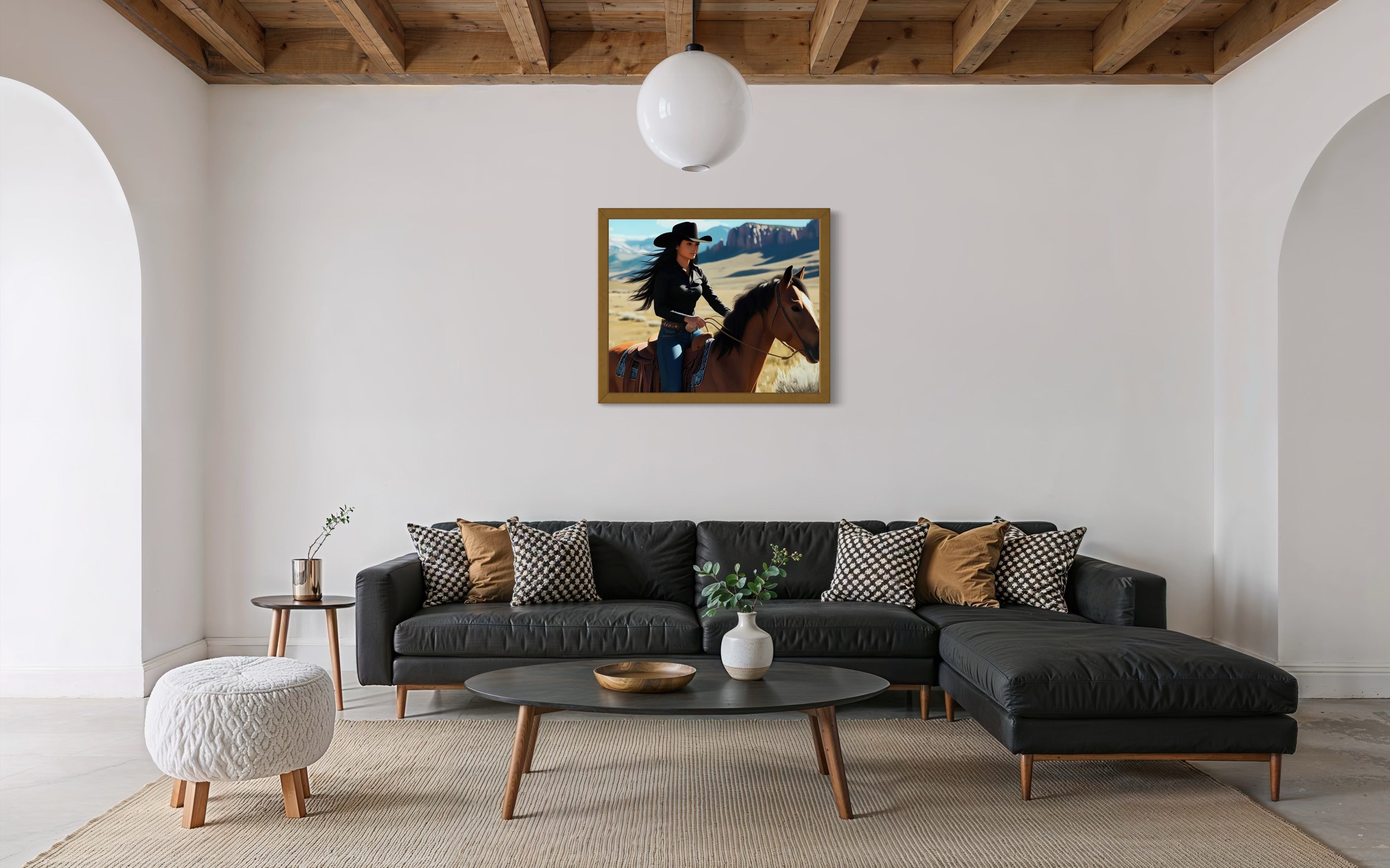 Montana Cowgirl Museum Print