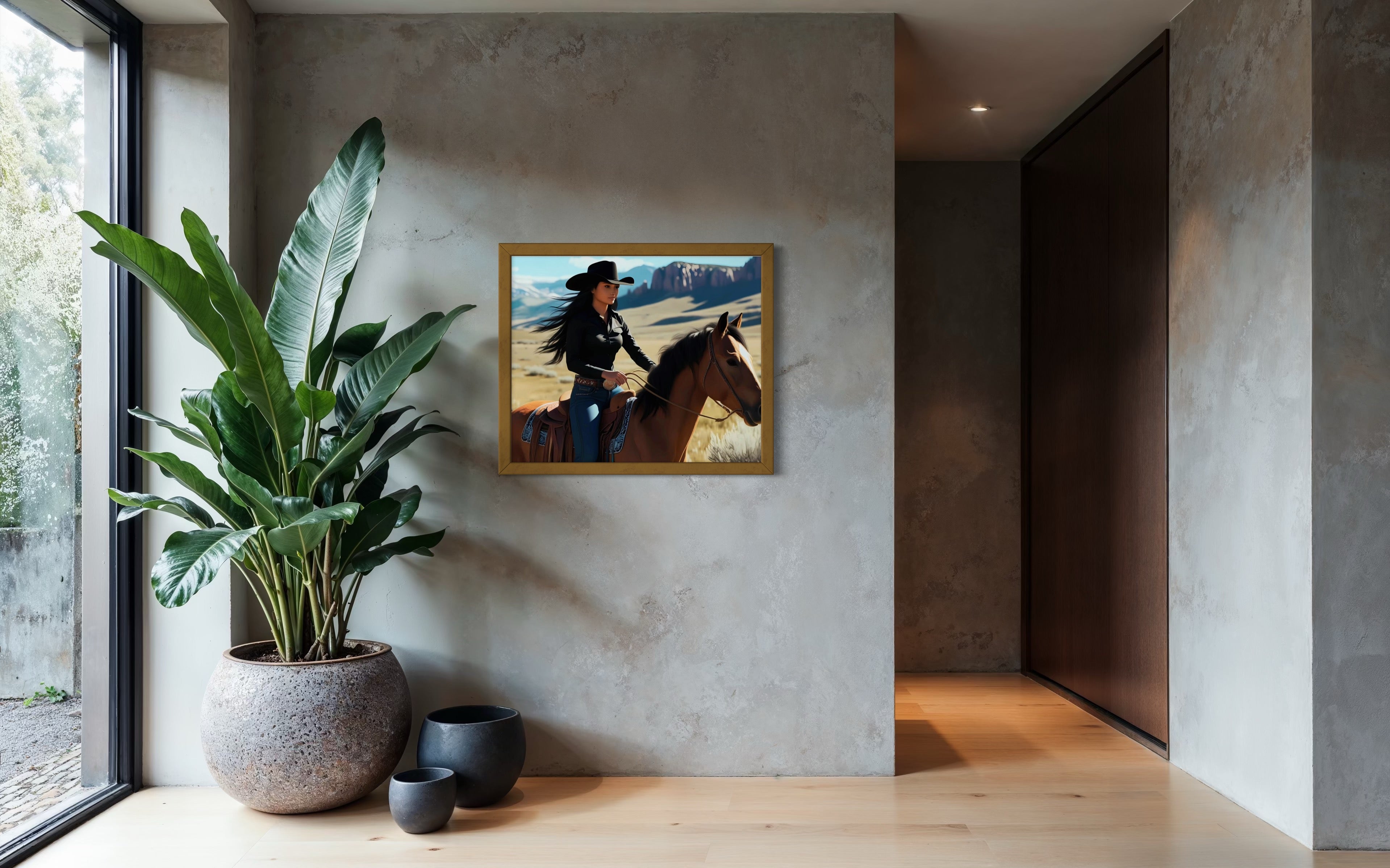 Montana Cowgirl Museum Print