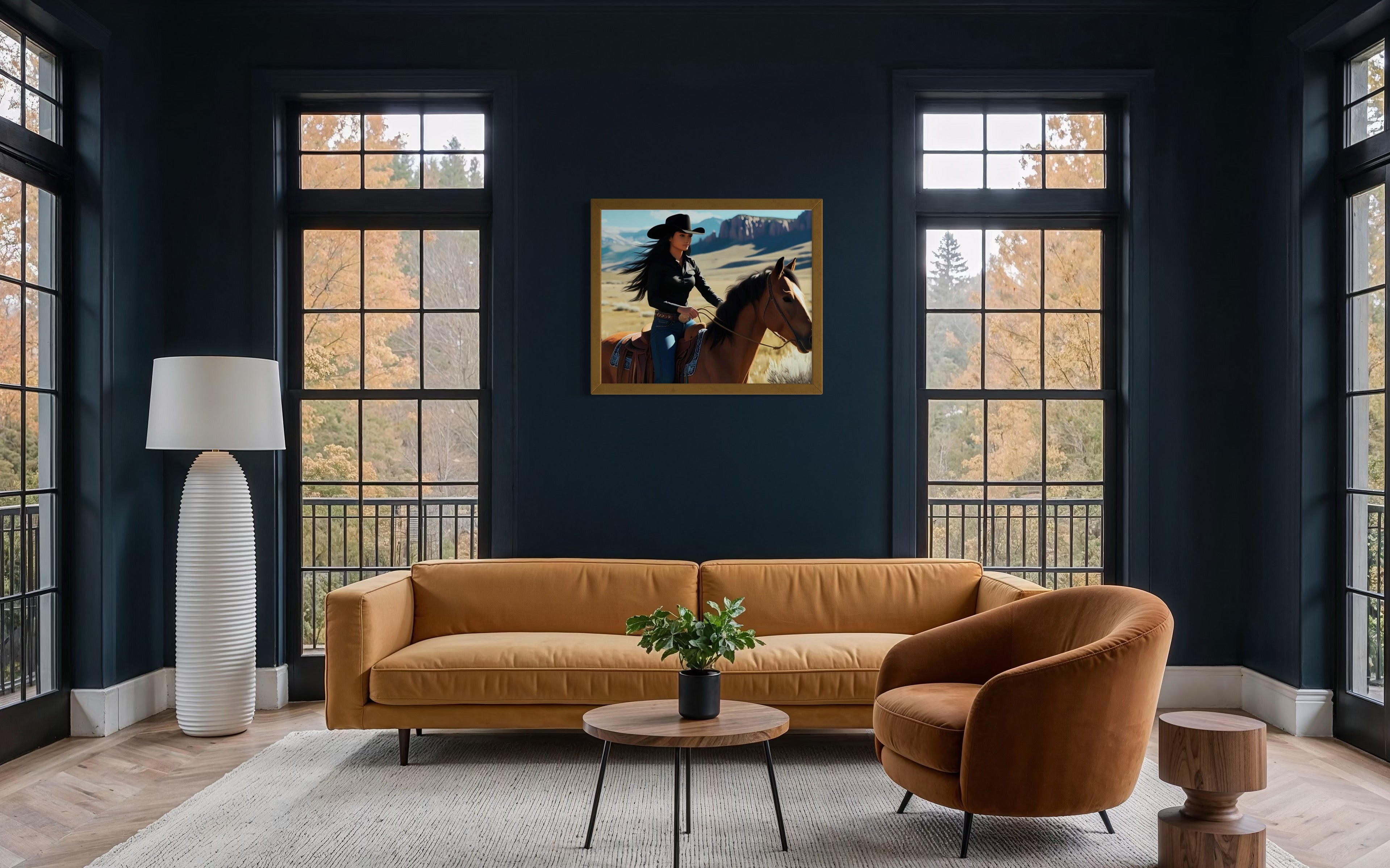 Montana Cowgirl Museum Print