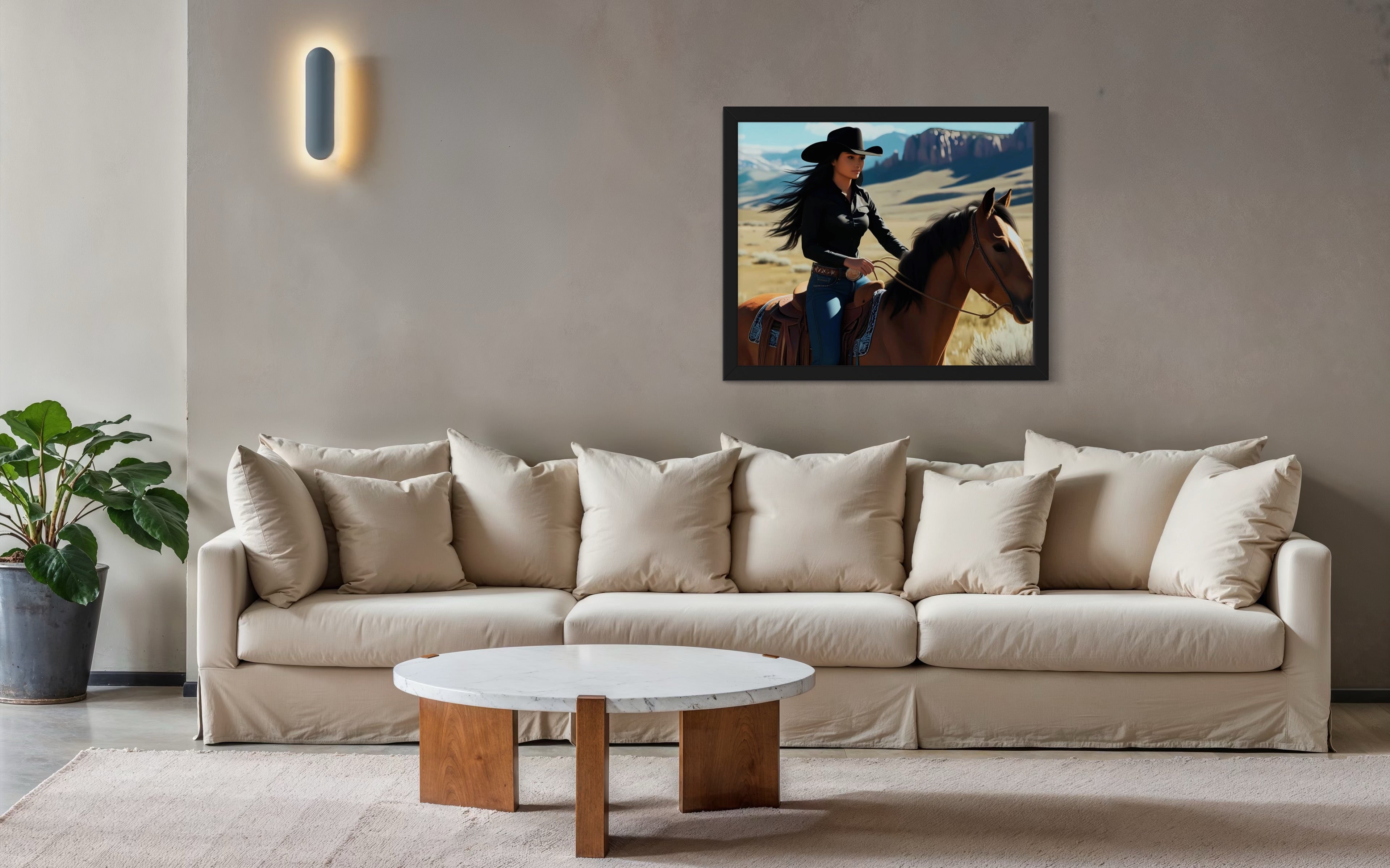 Montana Cowgirl Museum Print