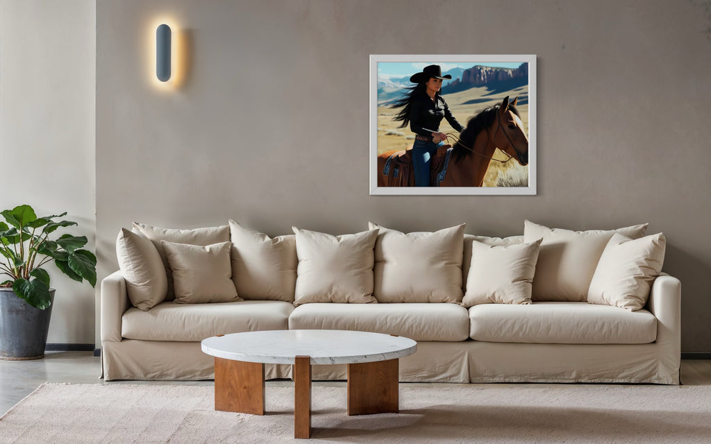 Montana Cowgirl Museum Print