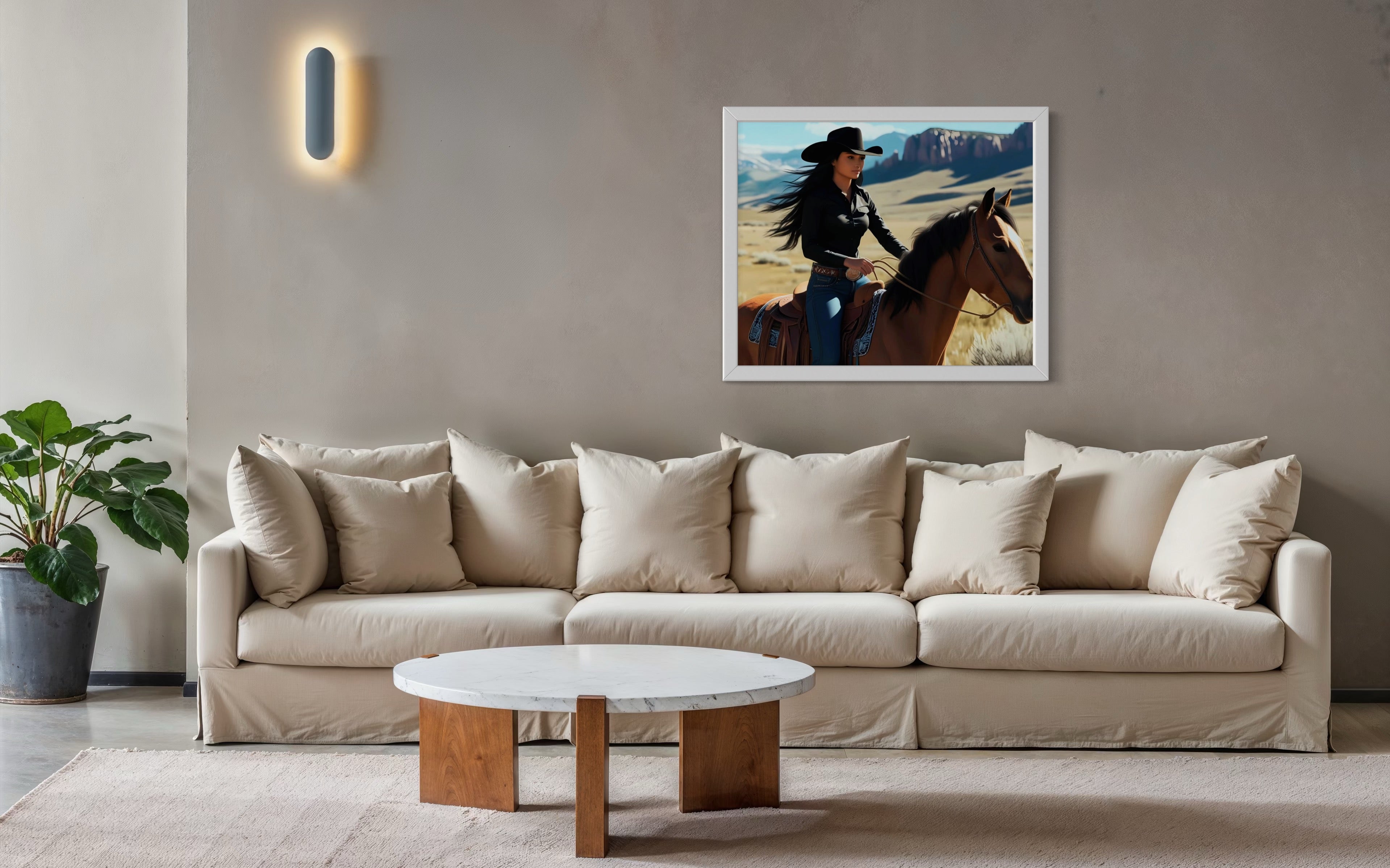Montana Cowgirl Museum Print
