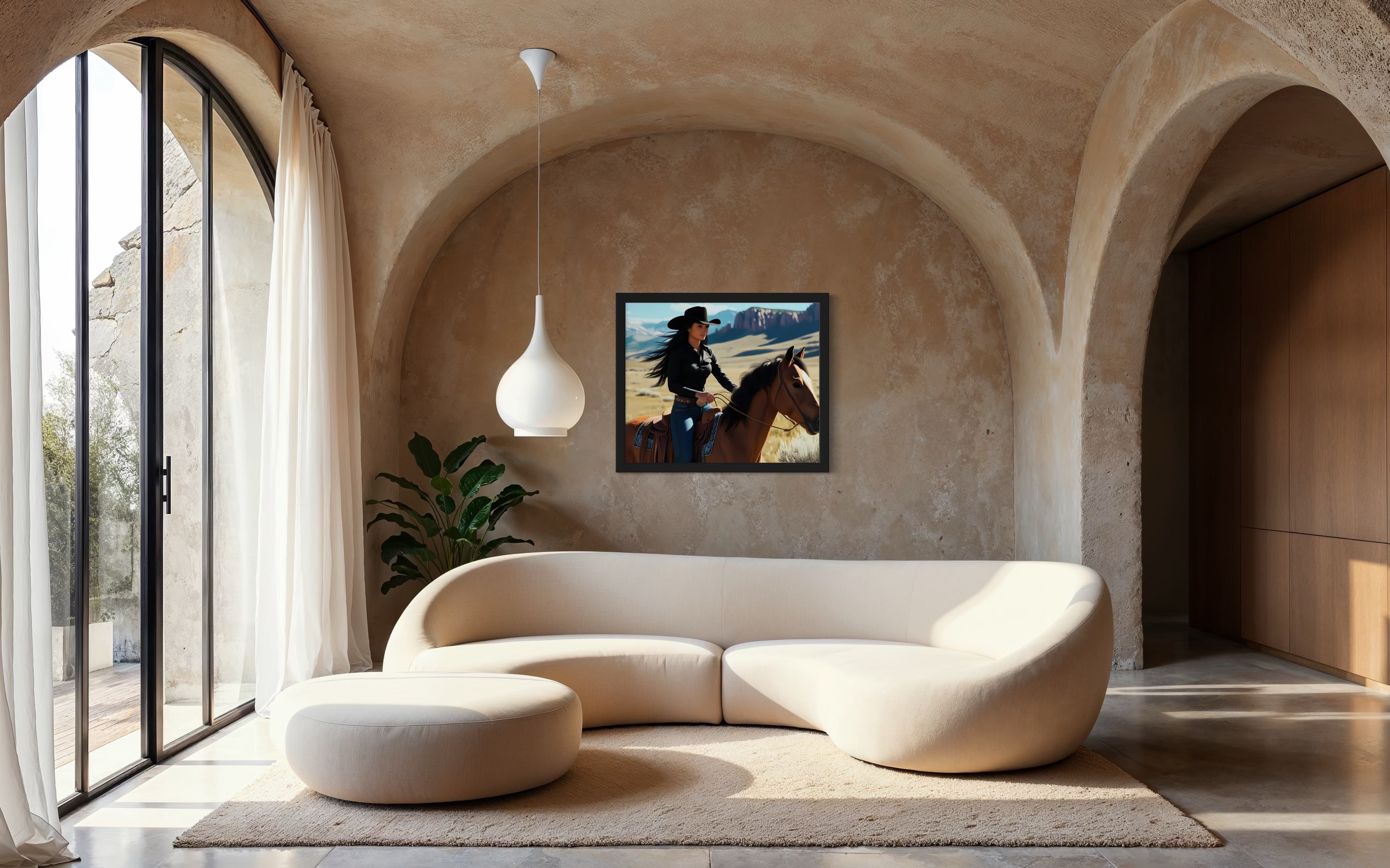 Montana Cowgirl Museum Print