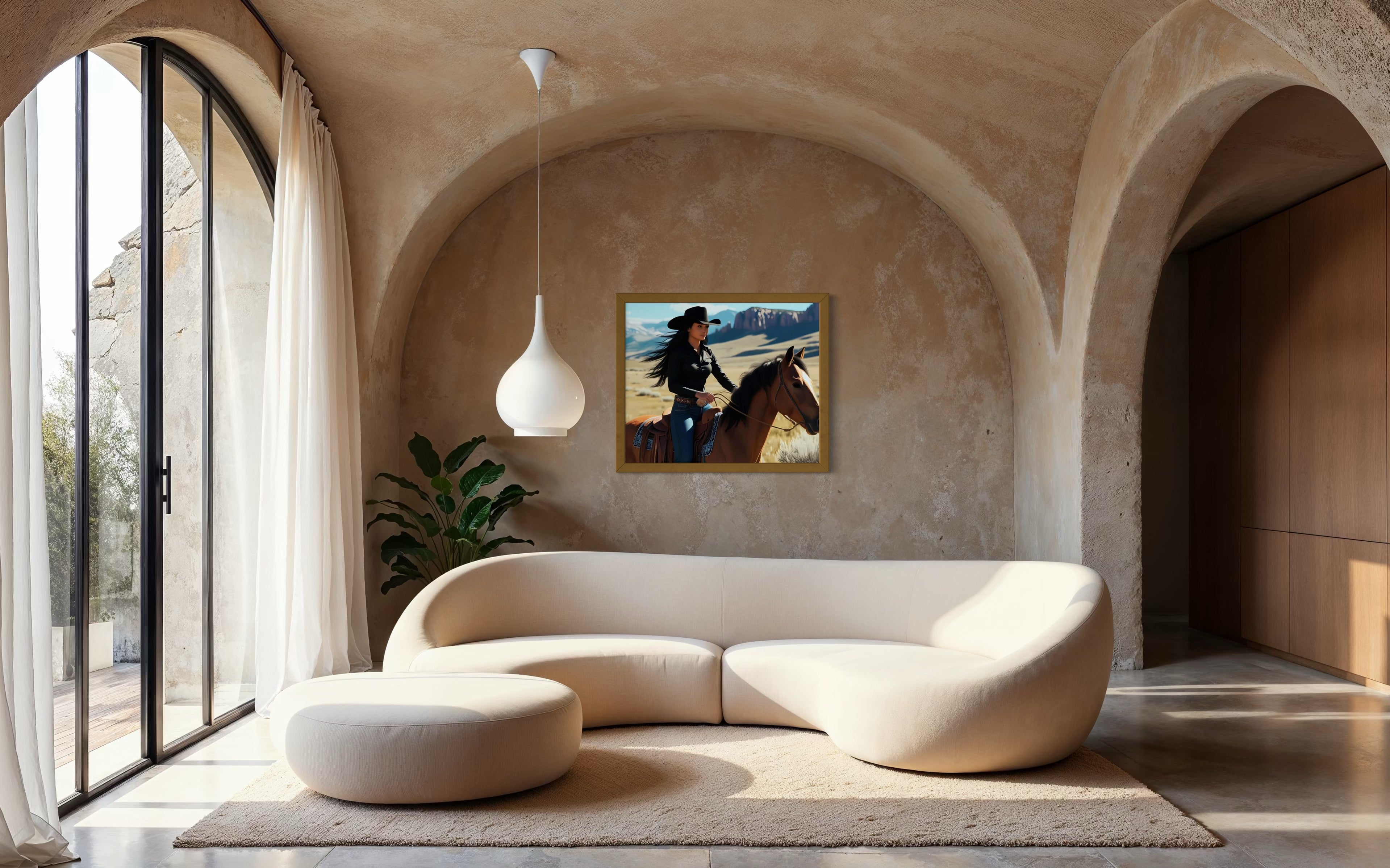 Montana Cowgirl Museum Print