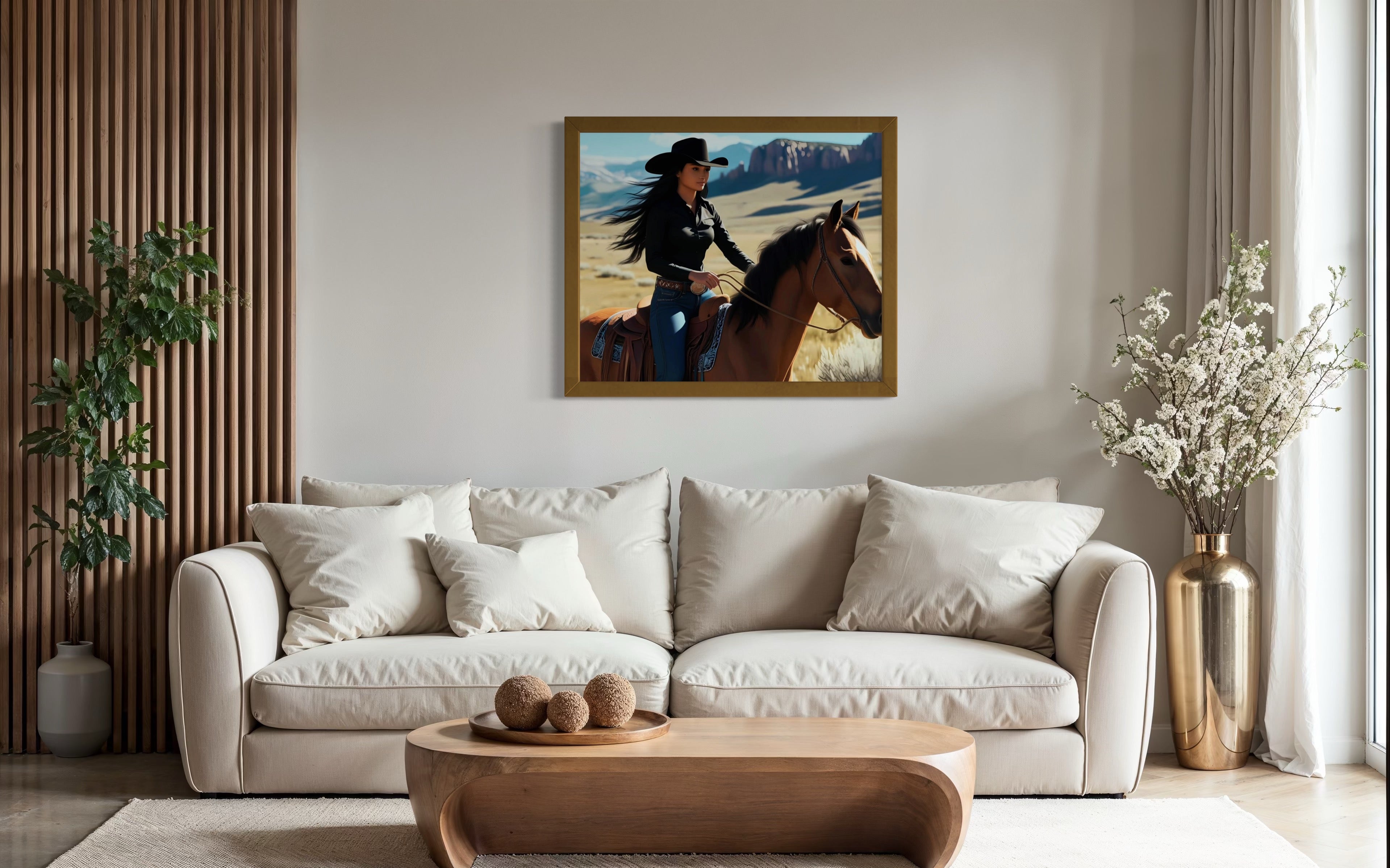 Montana Cowgirl Museum Print