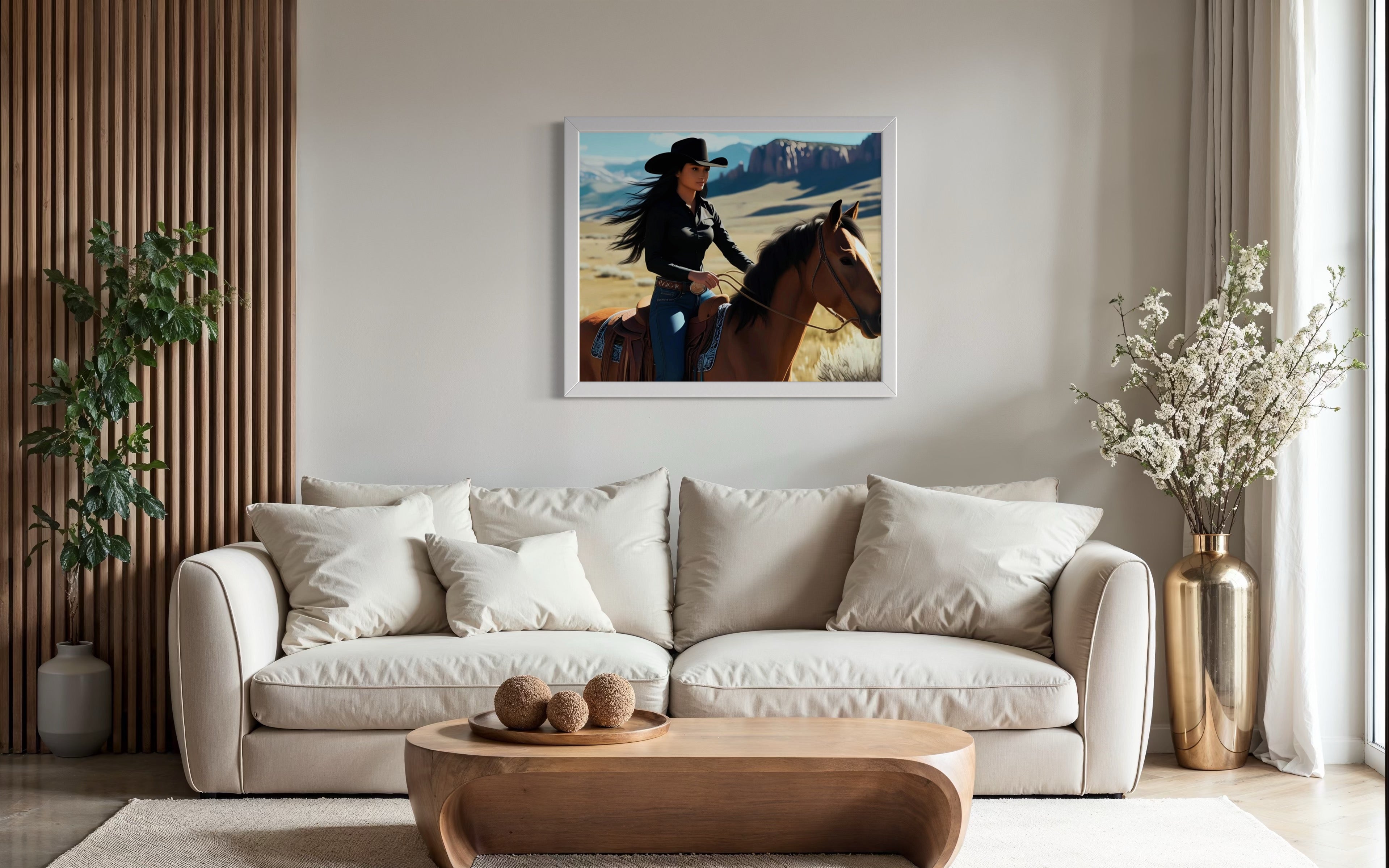 Montana Cowgirl Museum Print