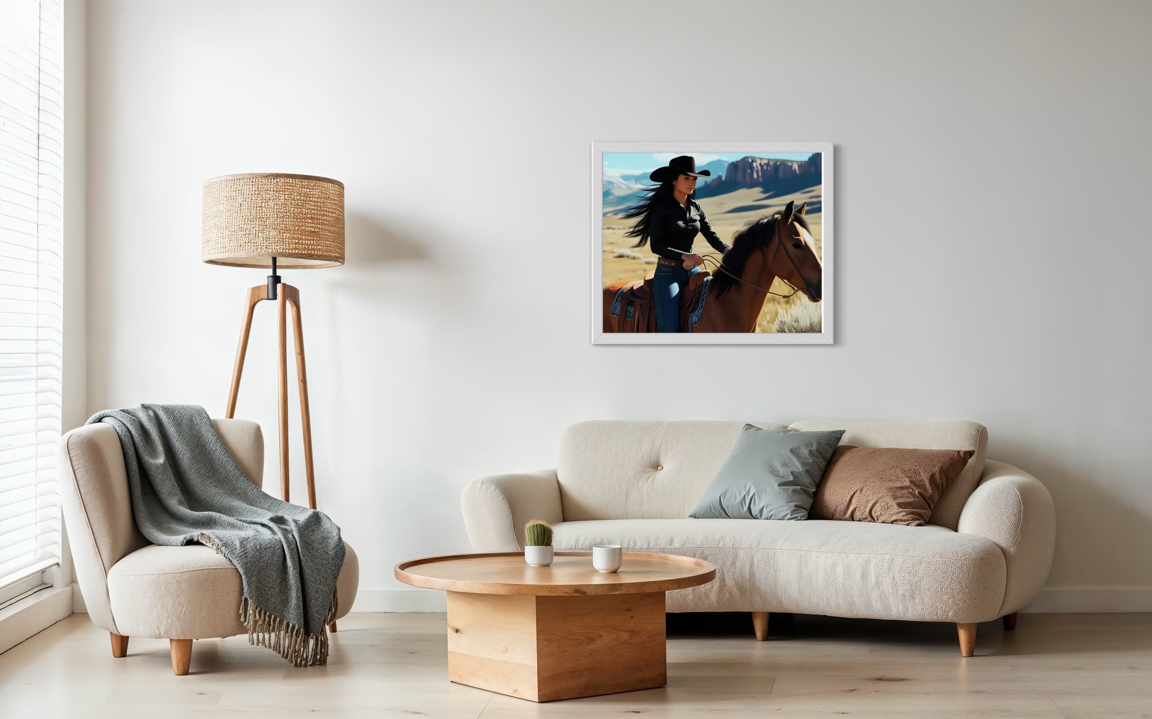 Montana Cowgirl Museum Print