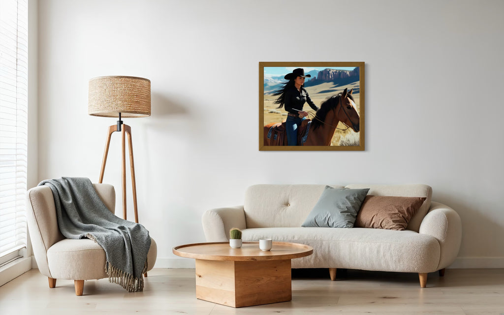 Montana Cowgirl Museum Print