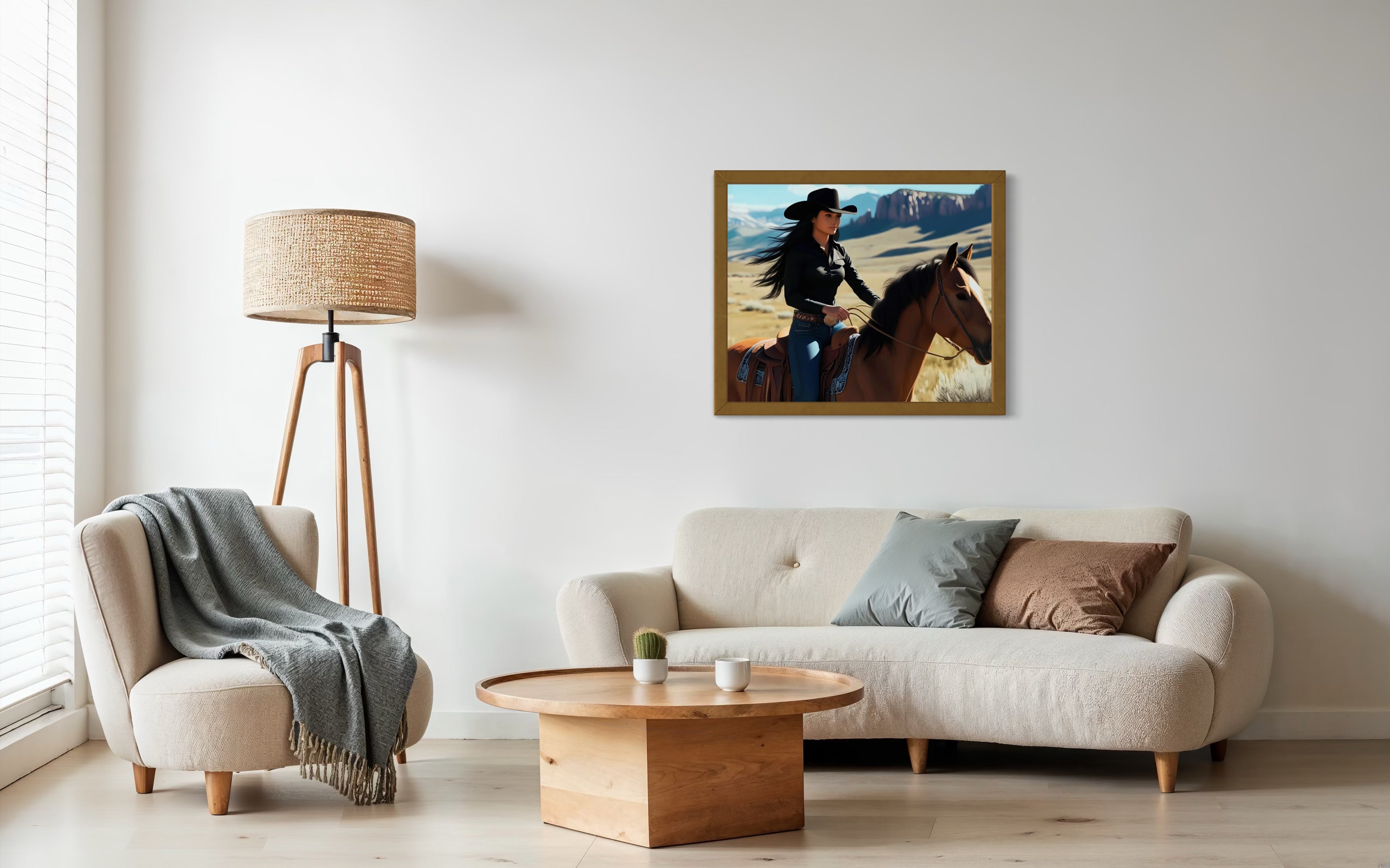 Montana Cowgirl Museum Print