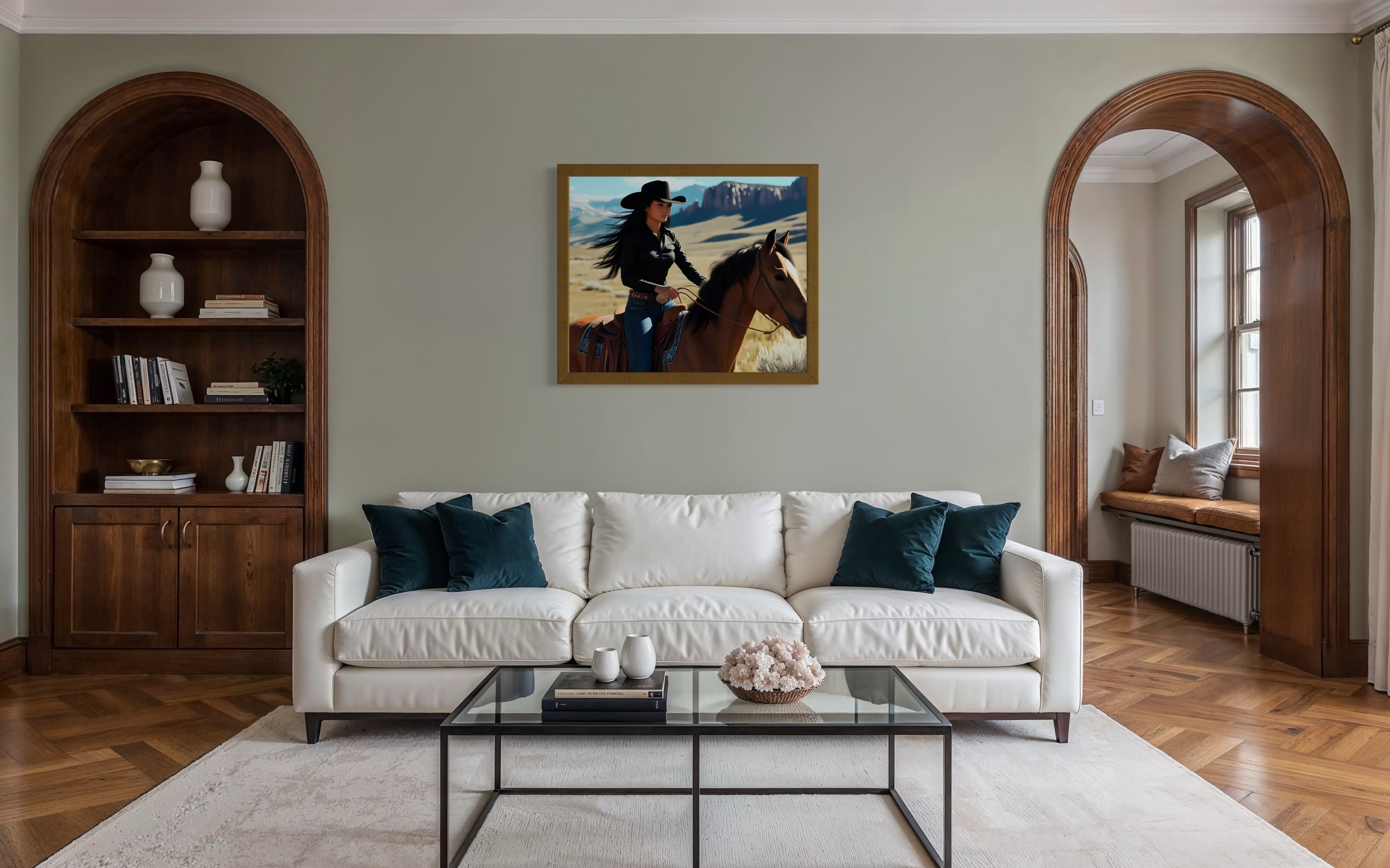 Montana Cowgirl Museum Print