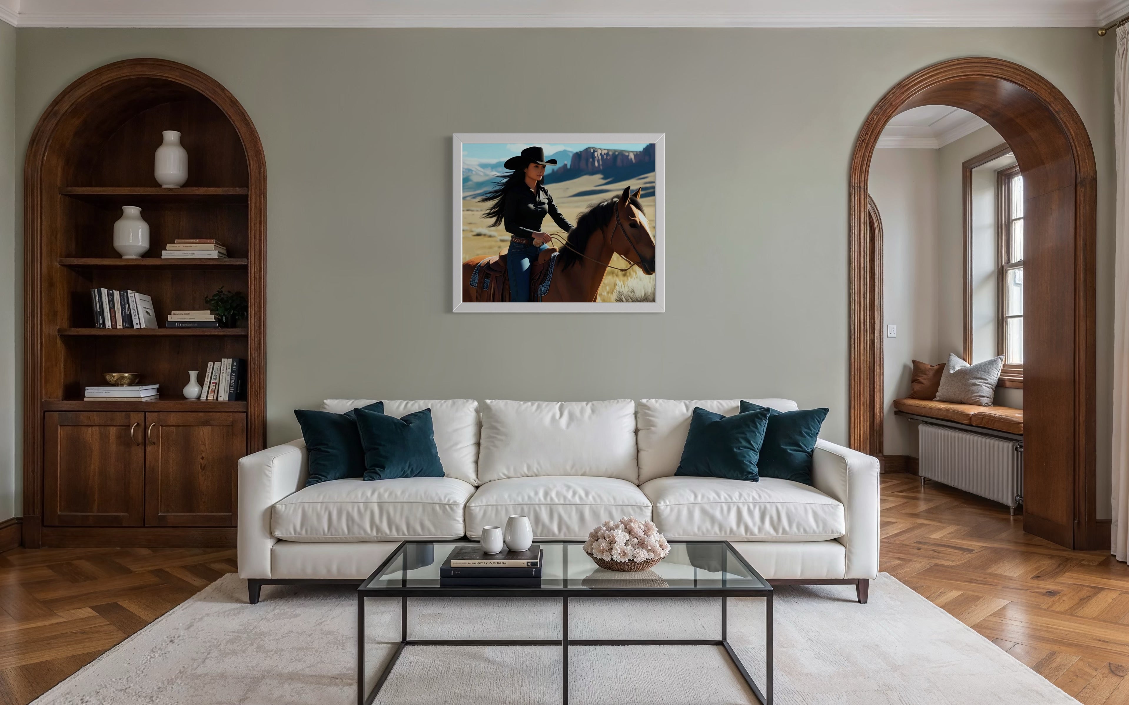 Montana Cowgirl Museum Print