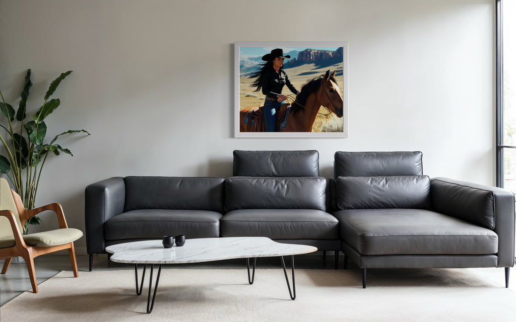 Montana Cowgirl Museum Print