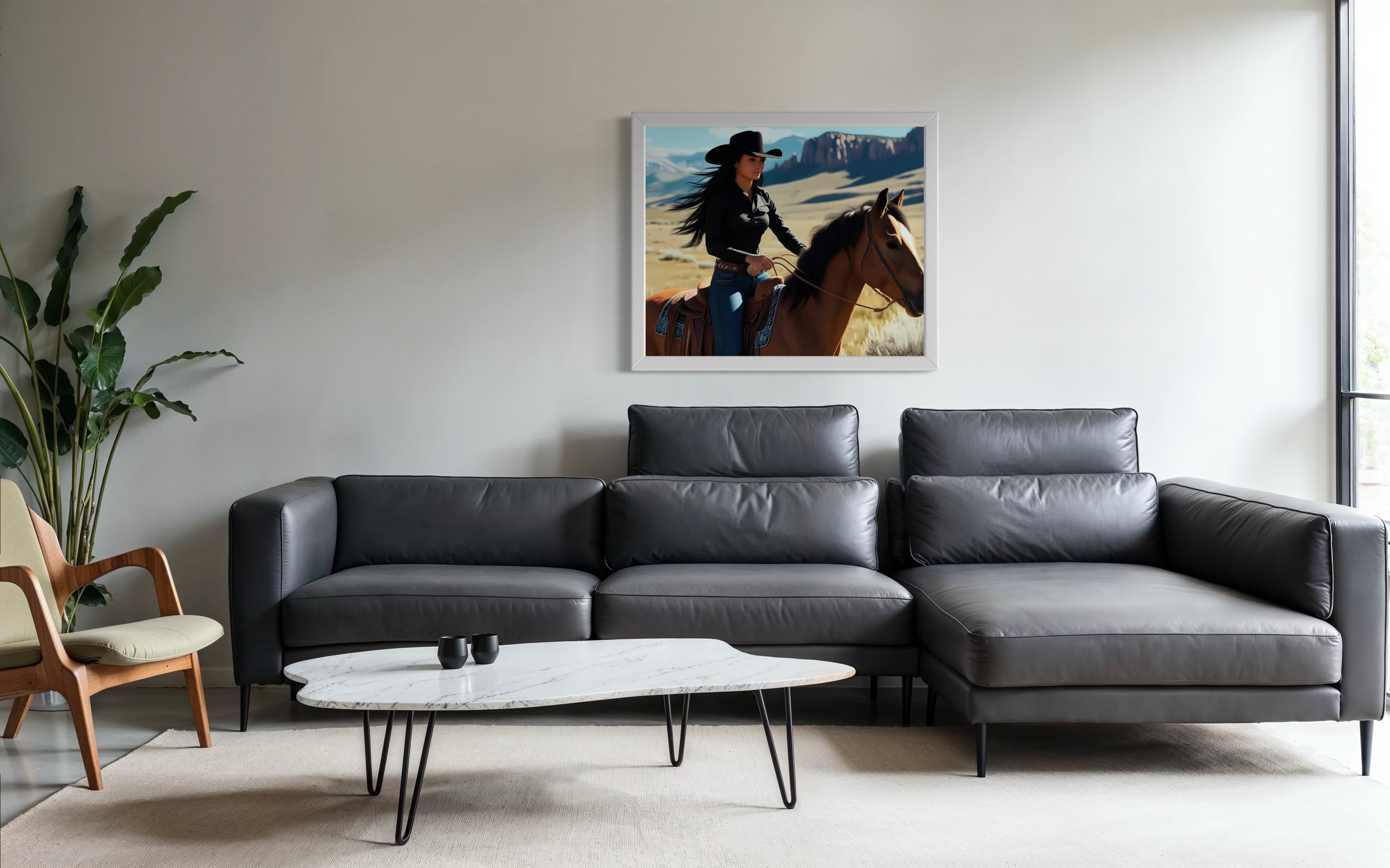 Montana Cowgirl Museum Print