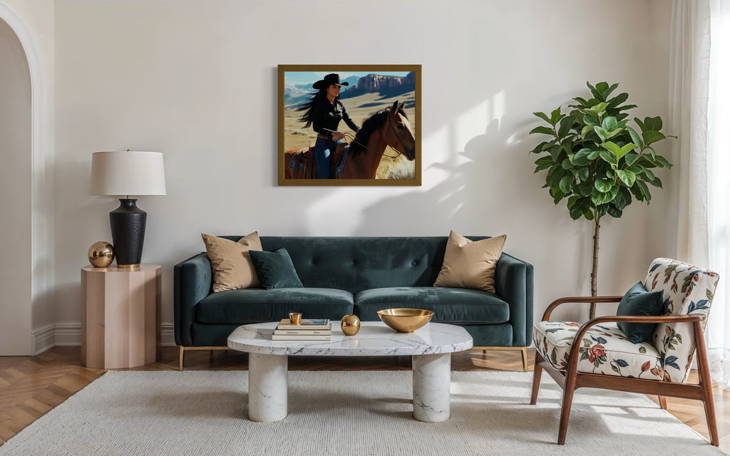 Montana Cowgirl Museum Print