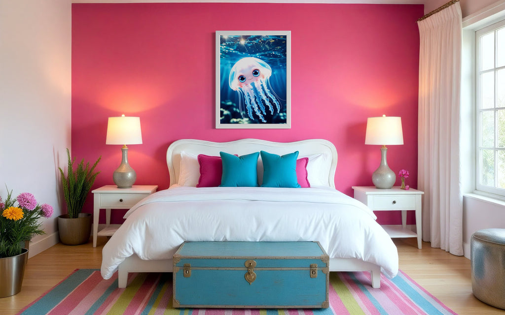The Happy Jellyfish Museum Print
