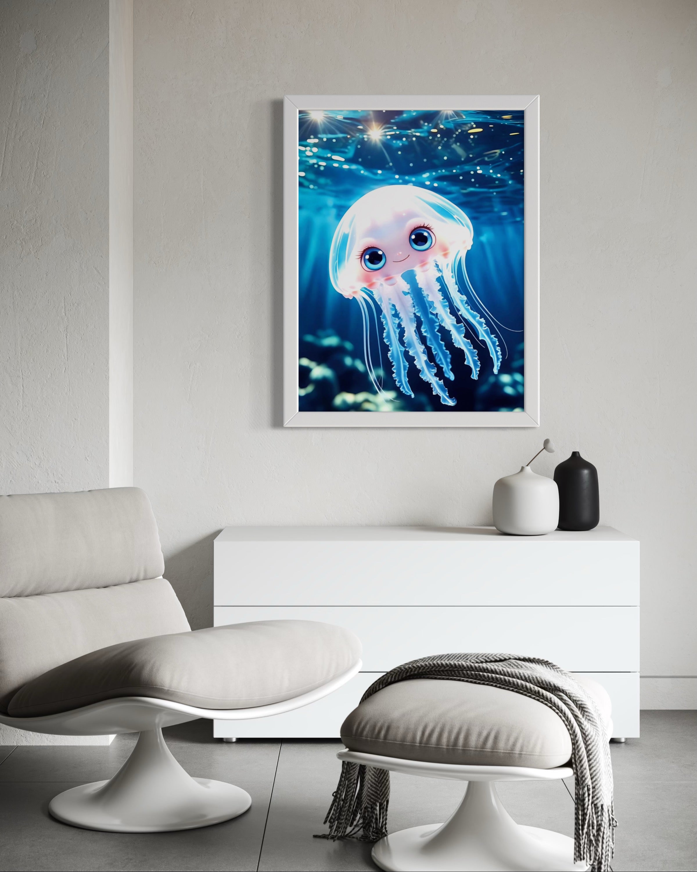 The Happy Jellyfish Museum Print