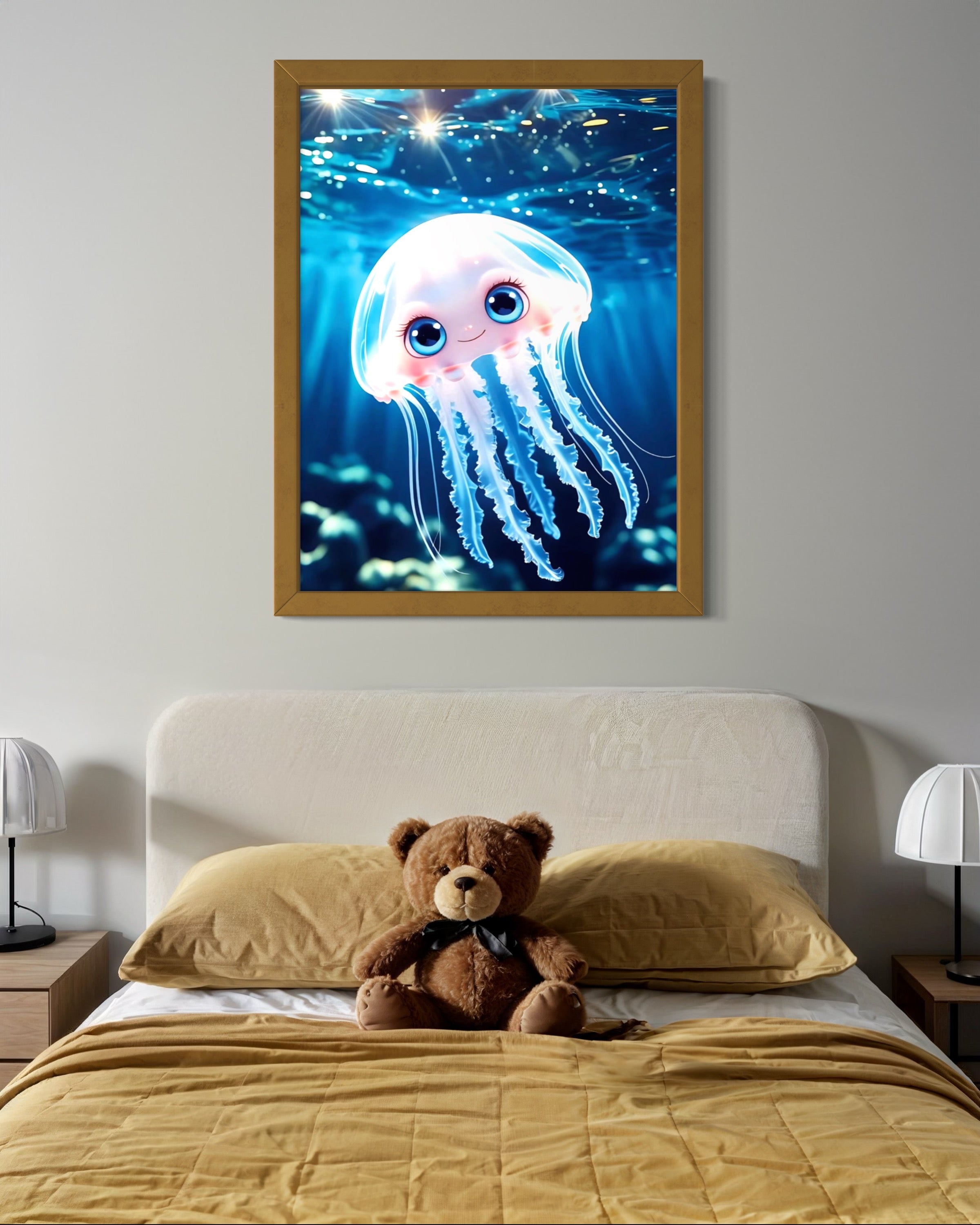 The Happy Jellyfish Museum Print