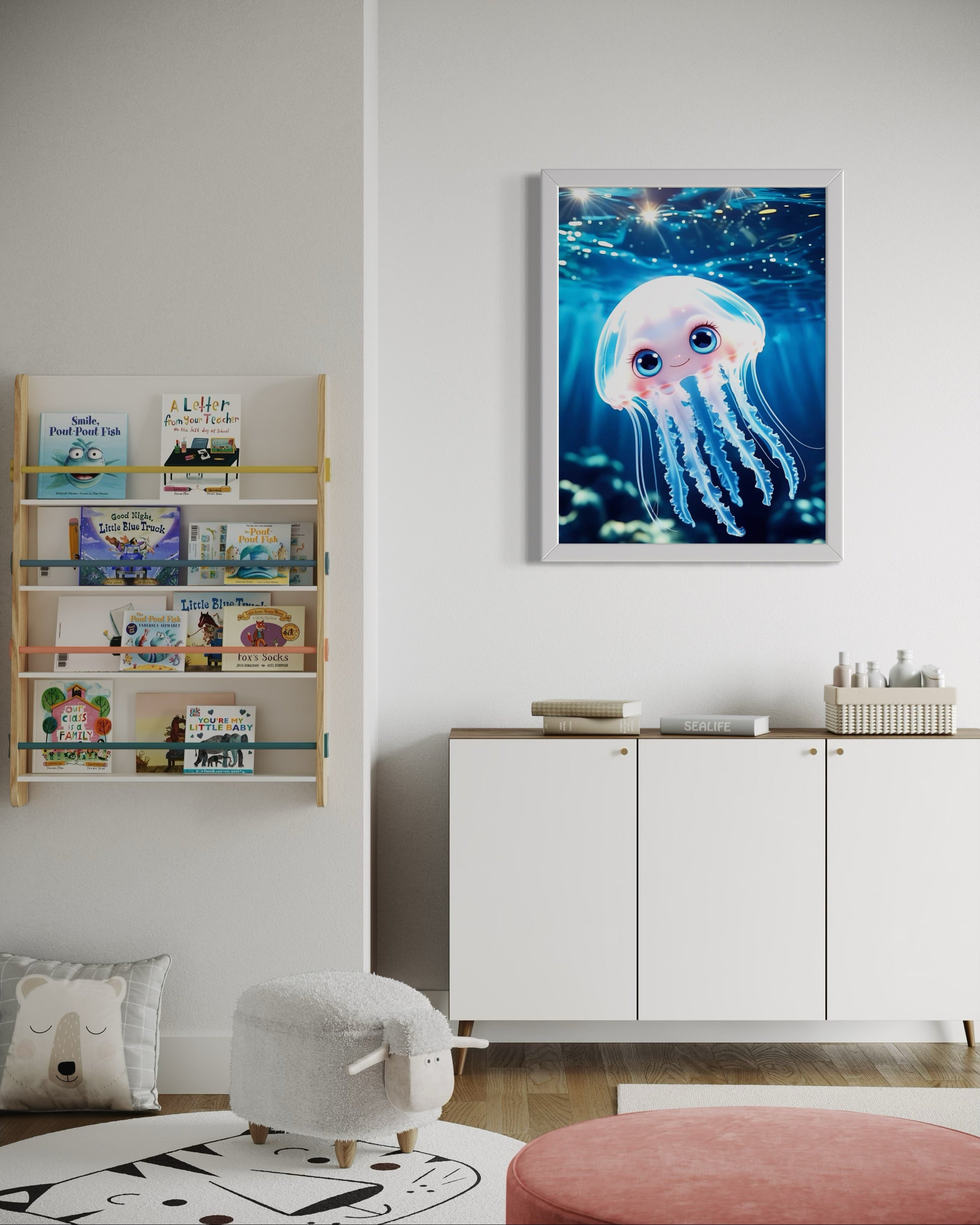 The Happy Jellyfish Museum Print