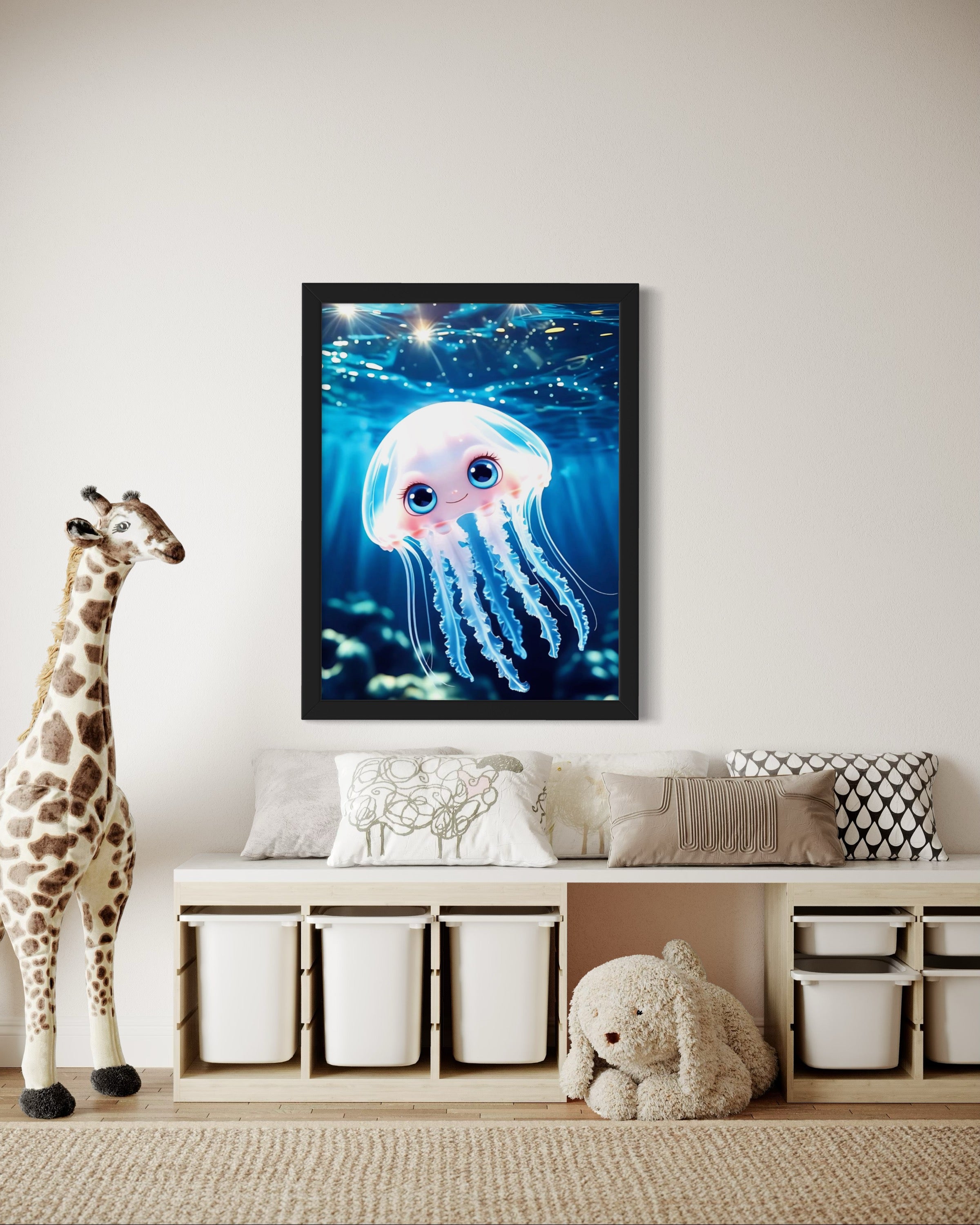 The Happy Jellyfish Museum Print