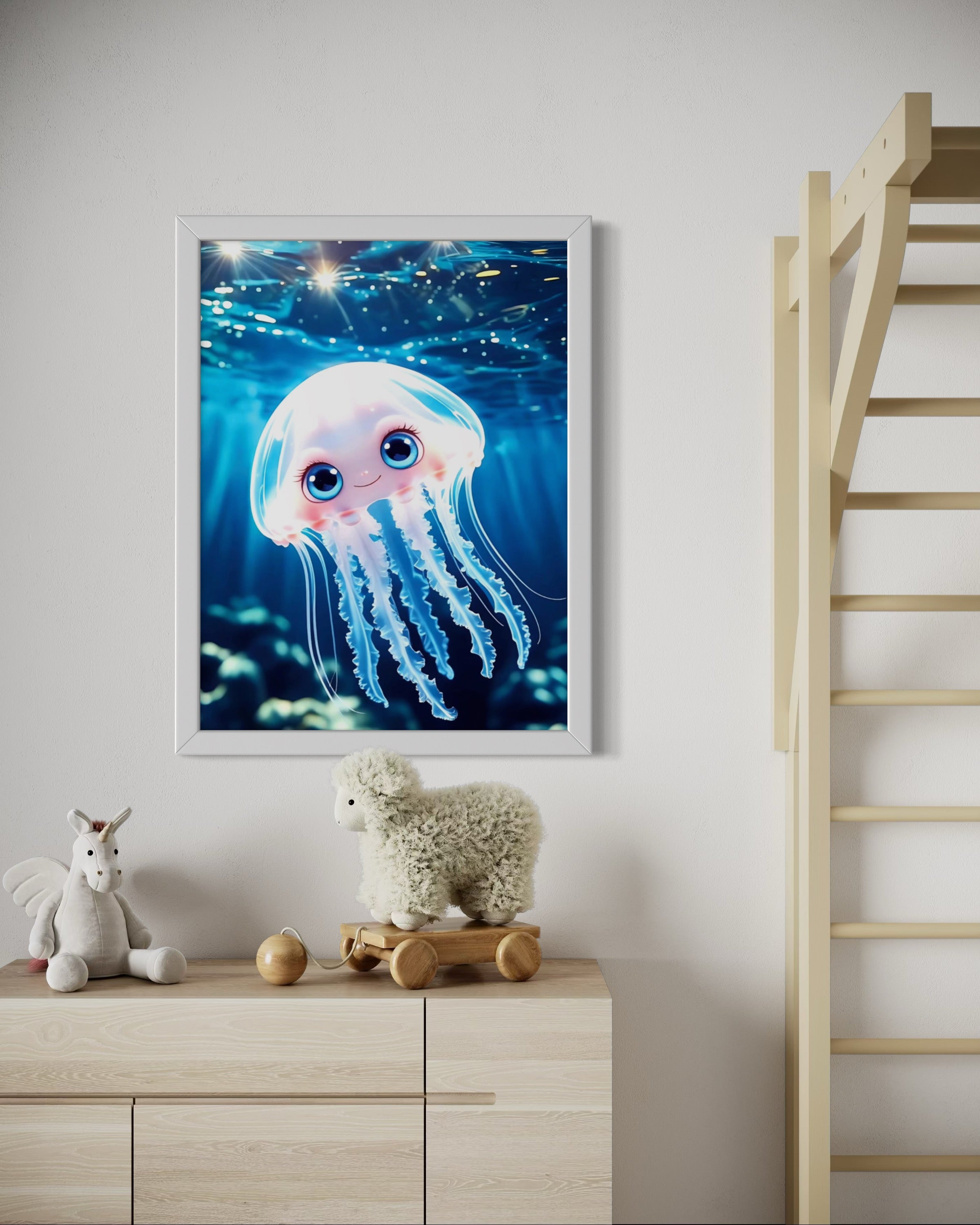 The Happy Jellyfish Museum Print