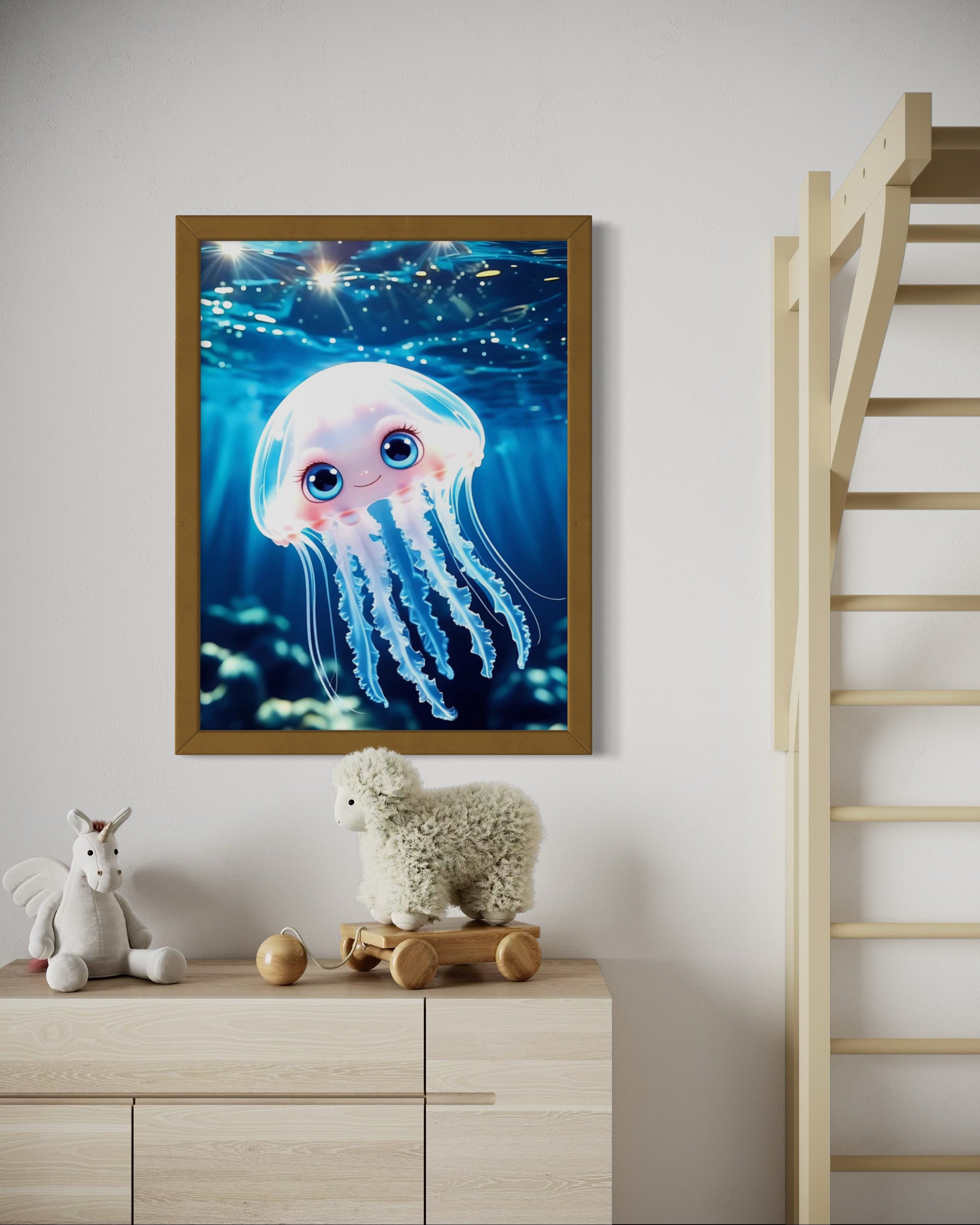 The Happy Jellyfish Museum Print