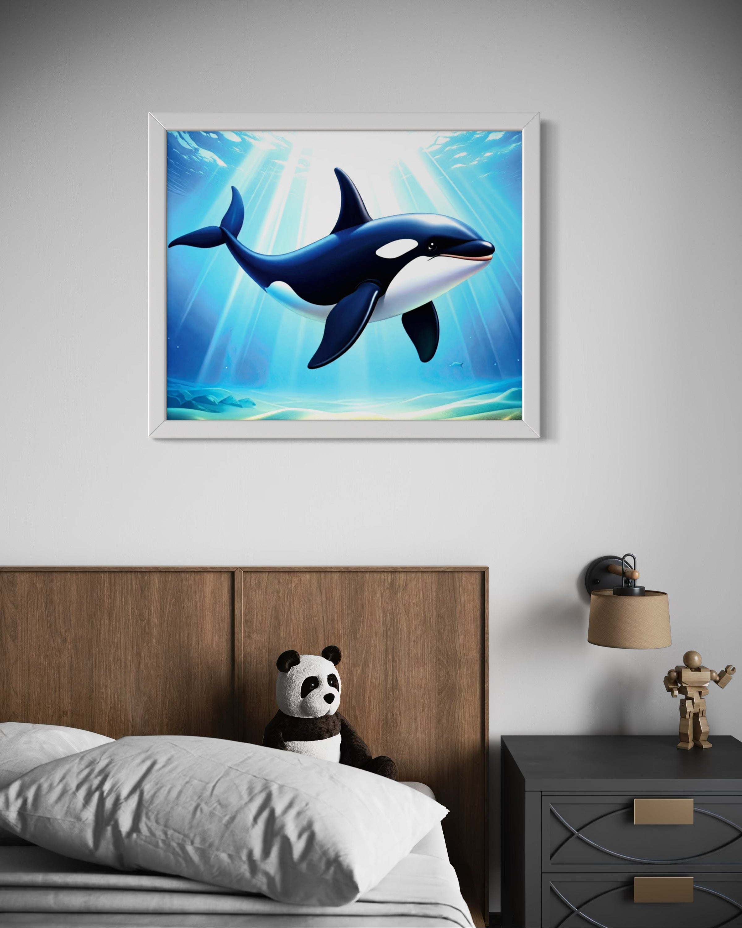 Orca in the Ocean Museum Print