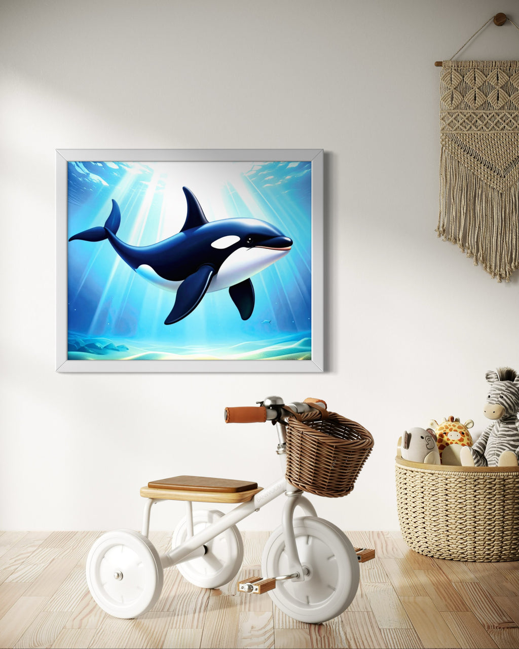 Orca in the Ocean Museum Print