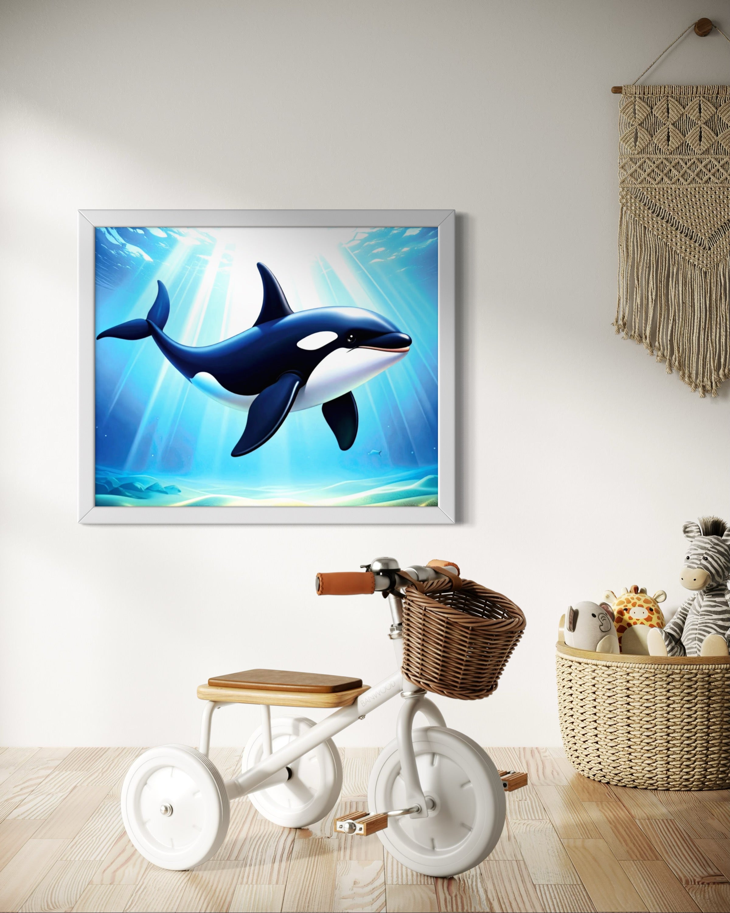 Orca in the Ocean Museum Print