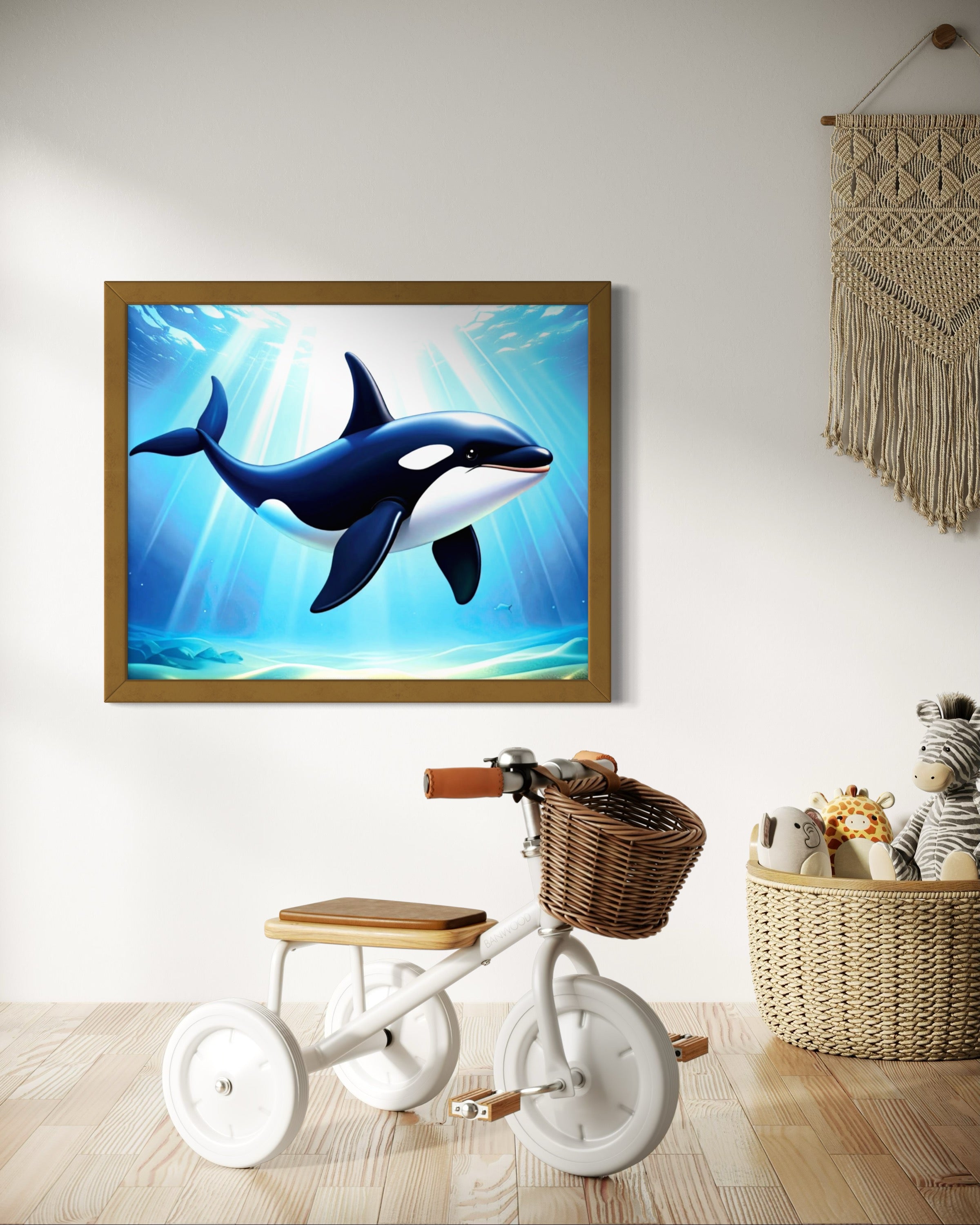 Orca in the Ocean Museum Print