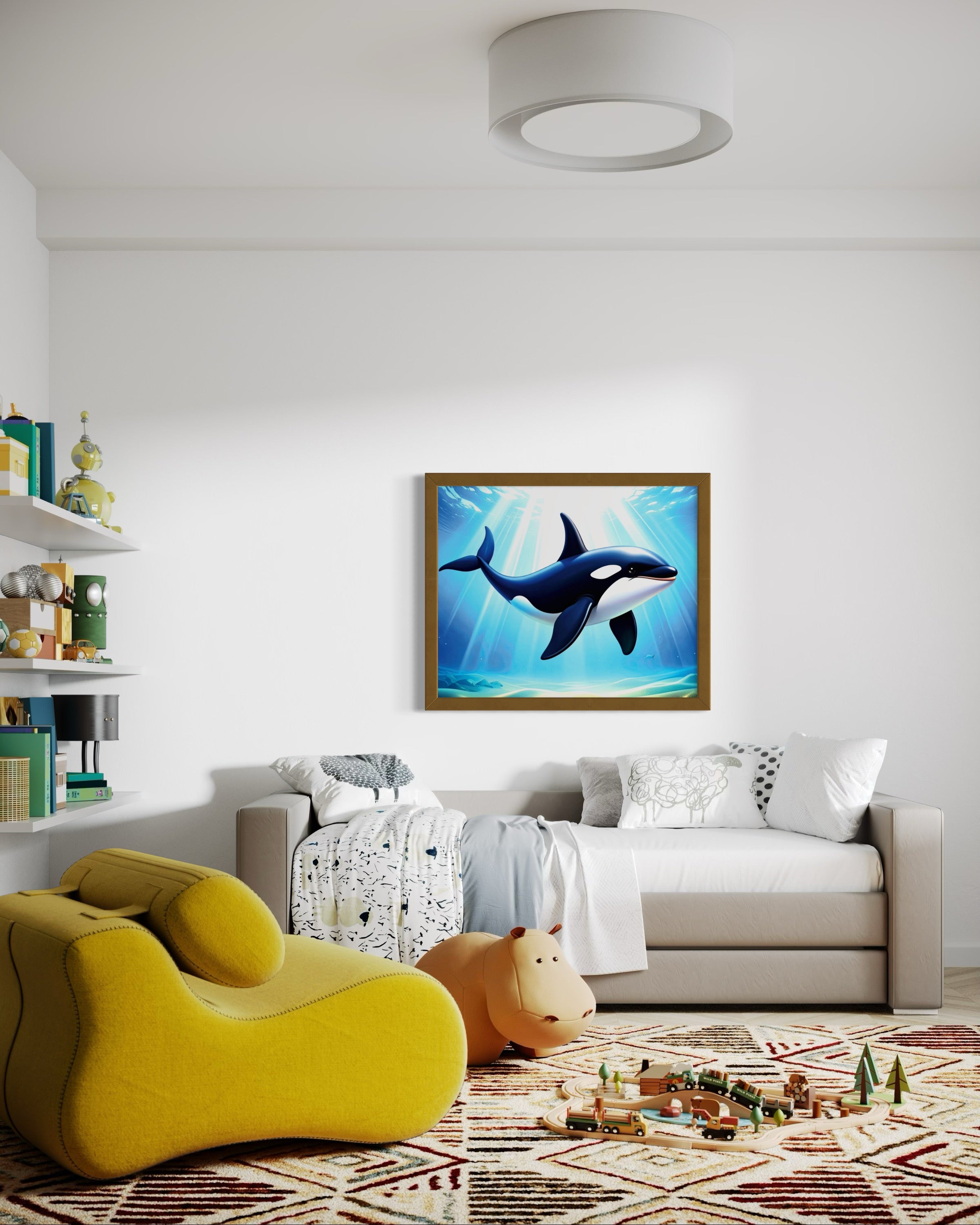 Orca in the Ocean Museum Print