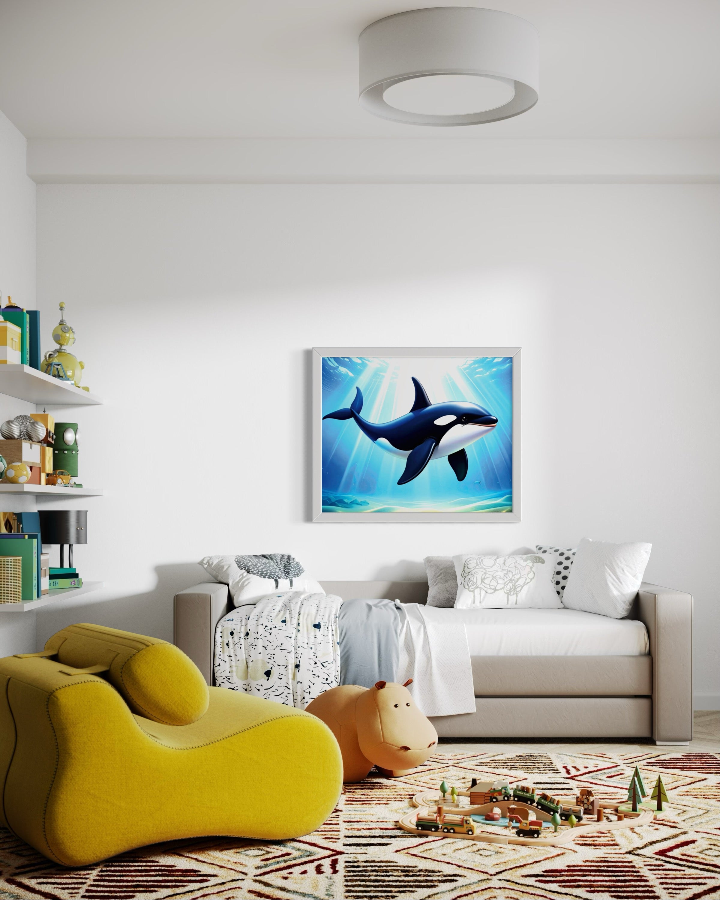 Orca in the Ocean Museum Print