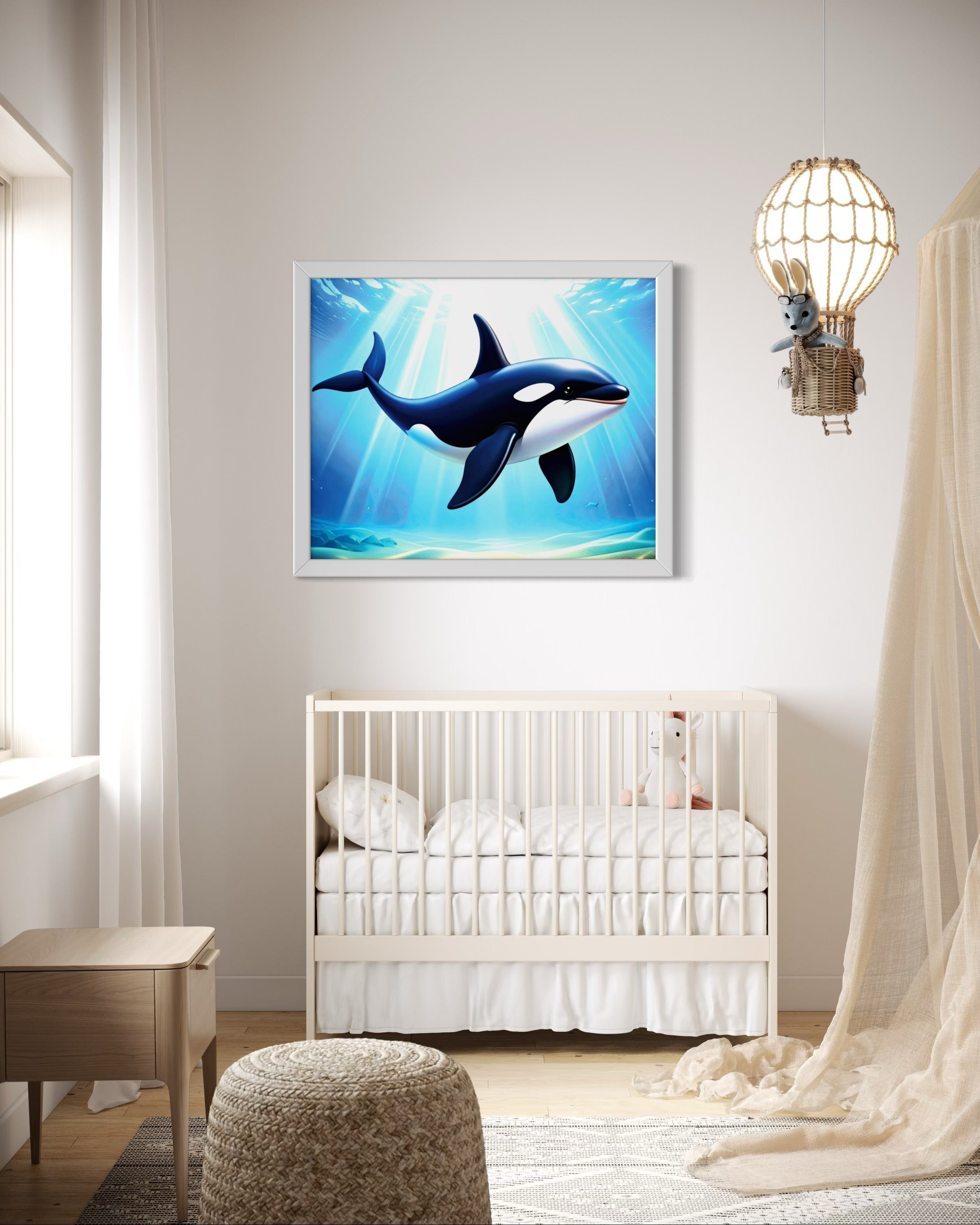 Orca in the Ocean Museum Print