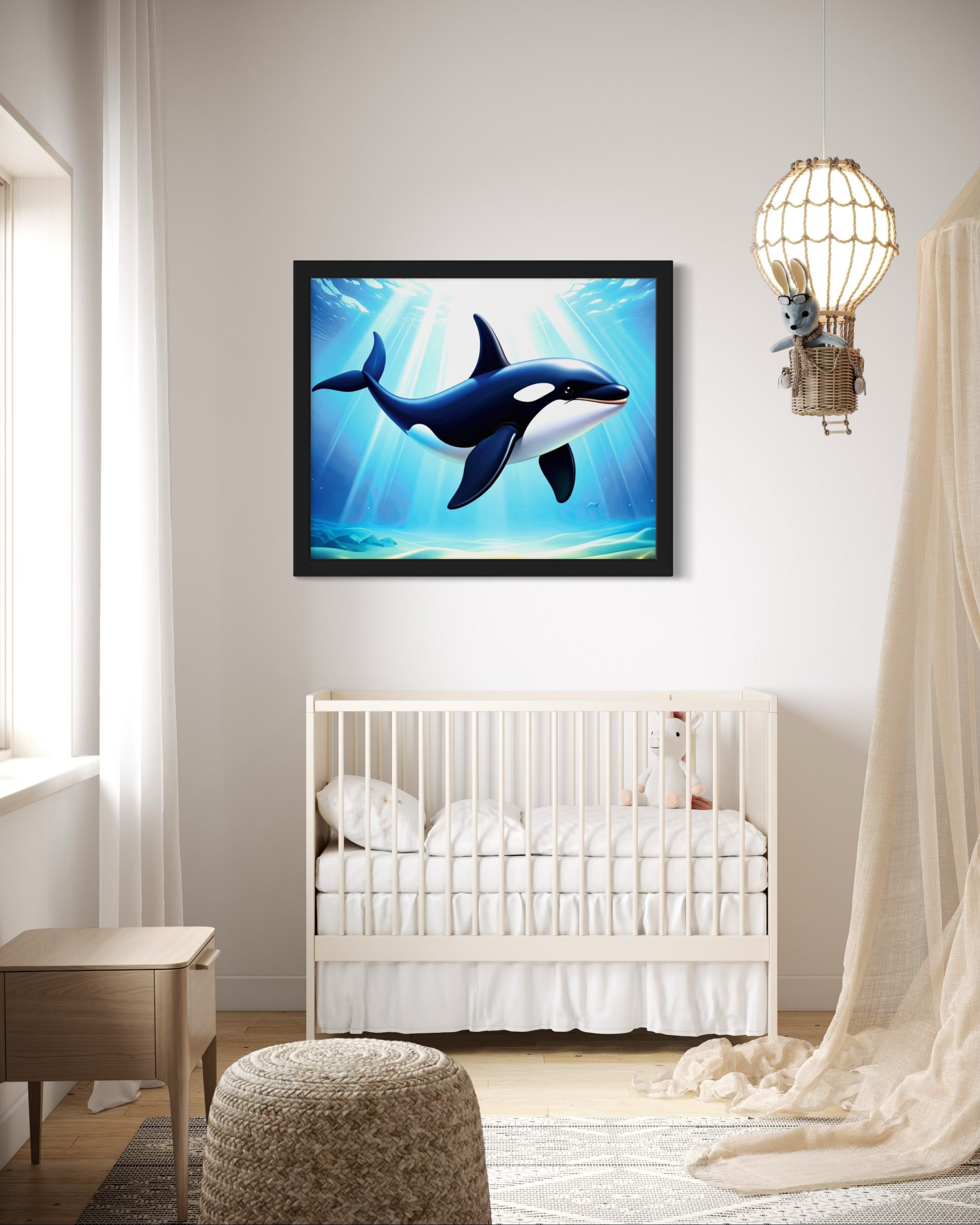 Orca in the Ocean Museum Print