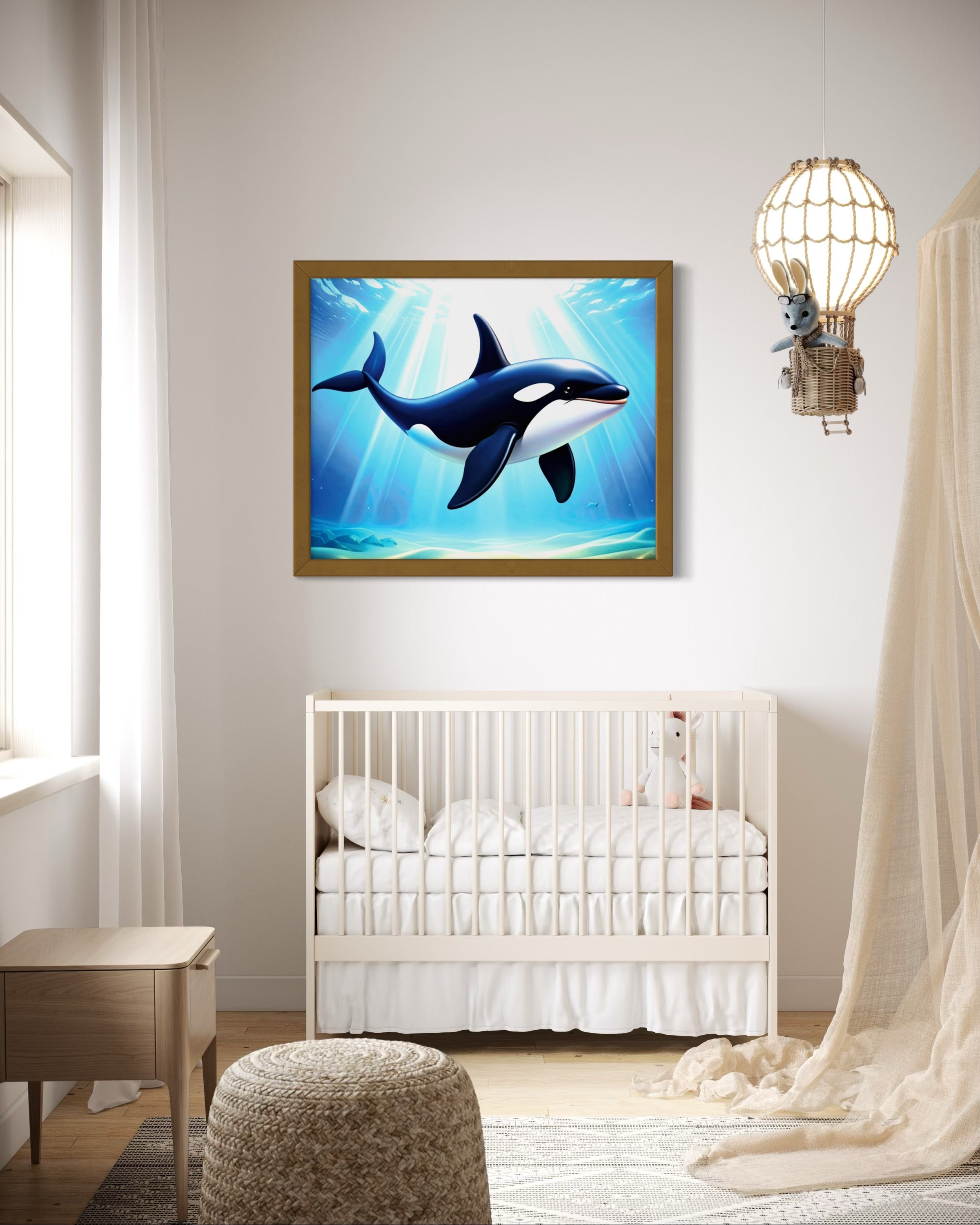 Orca in the Ocean Museum Print