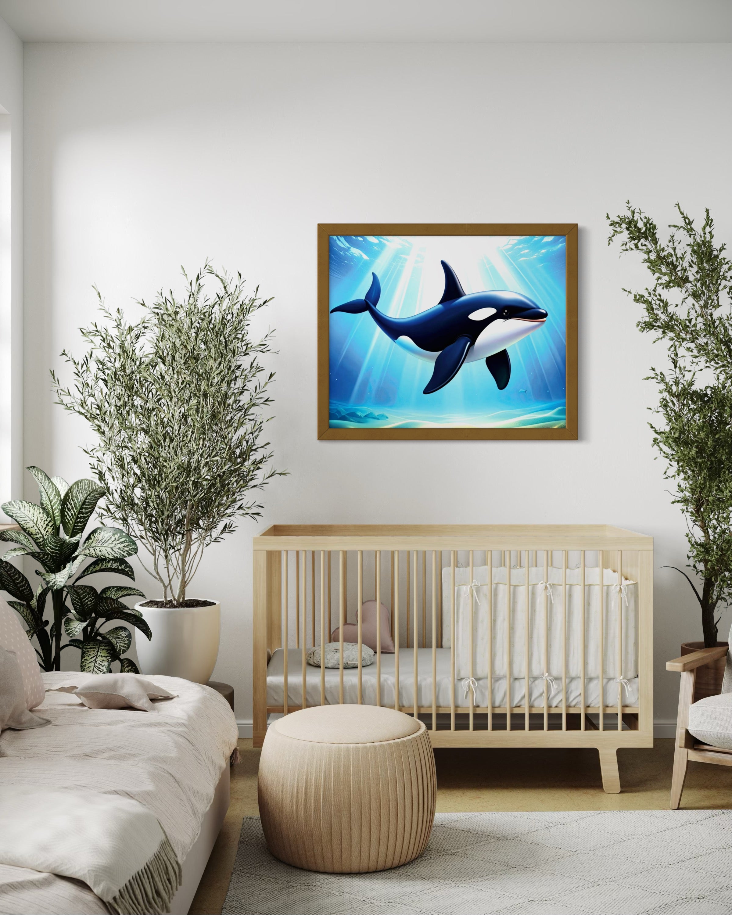 Orca in the Ocean Museum Print