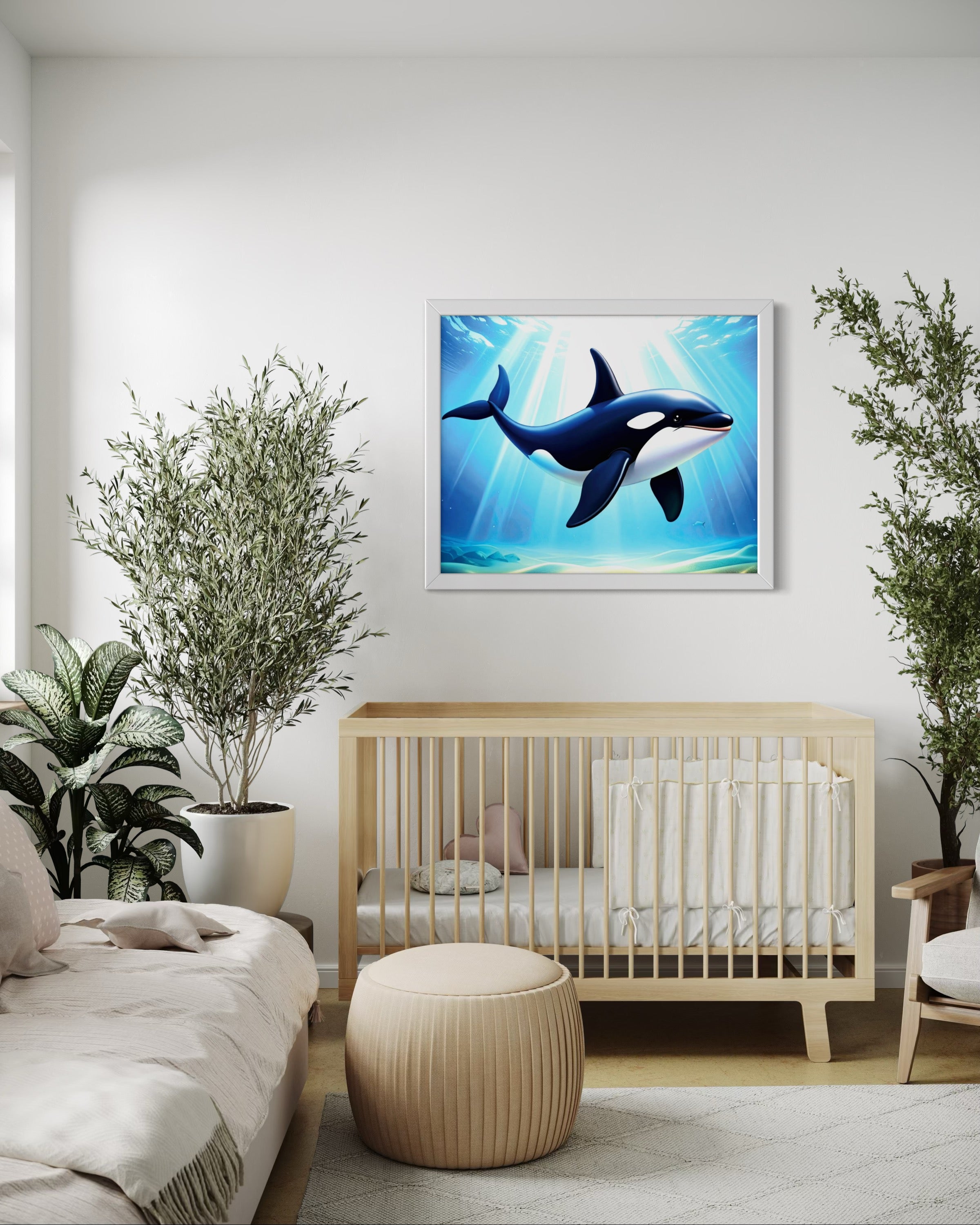 Orca in the Ocean Museum Print