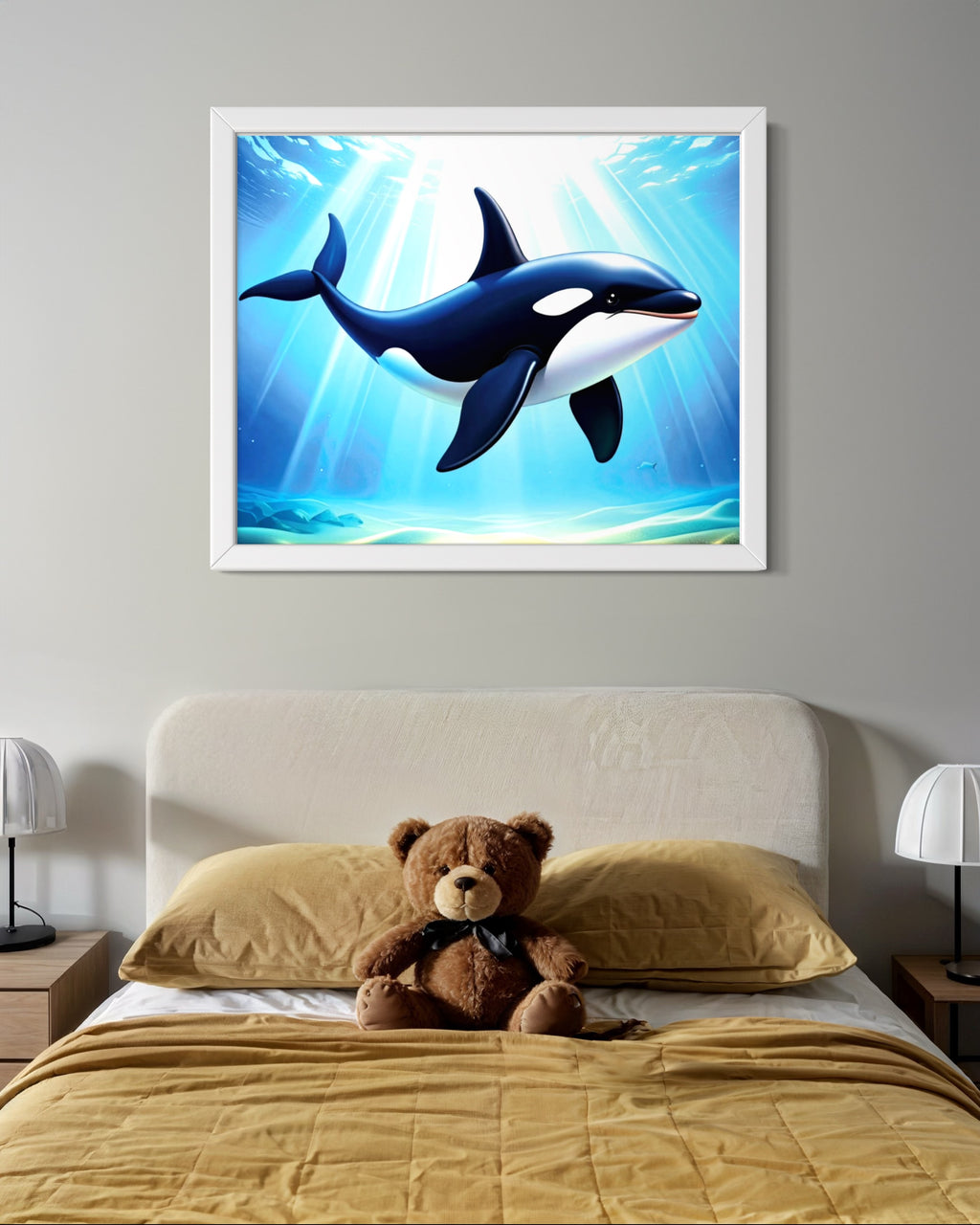 Orca in the Ocean Museum Print