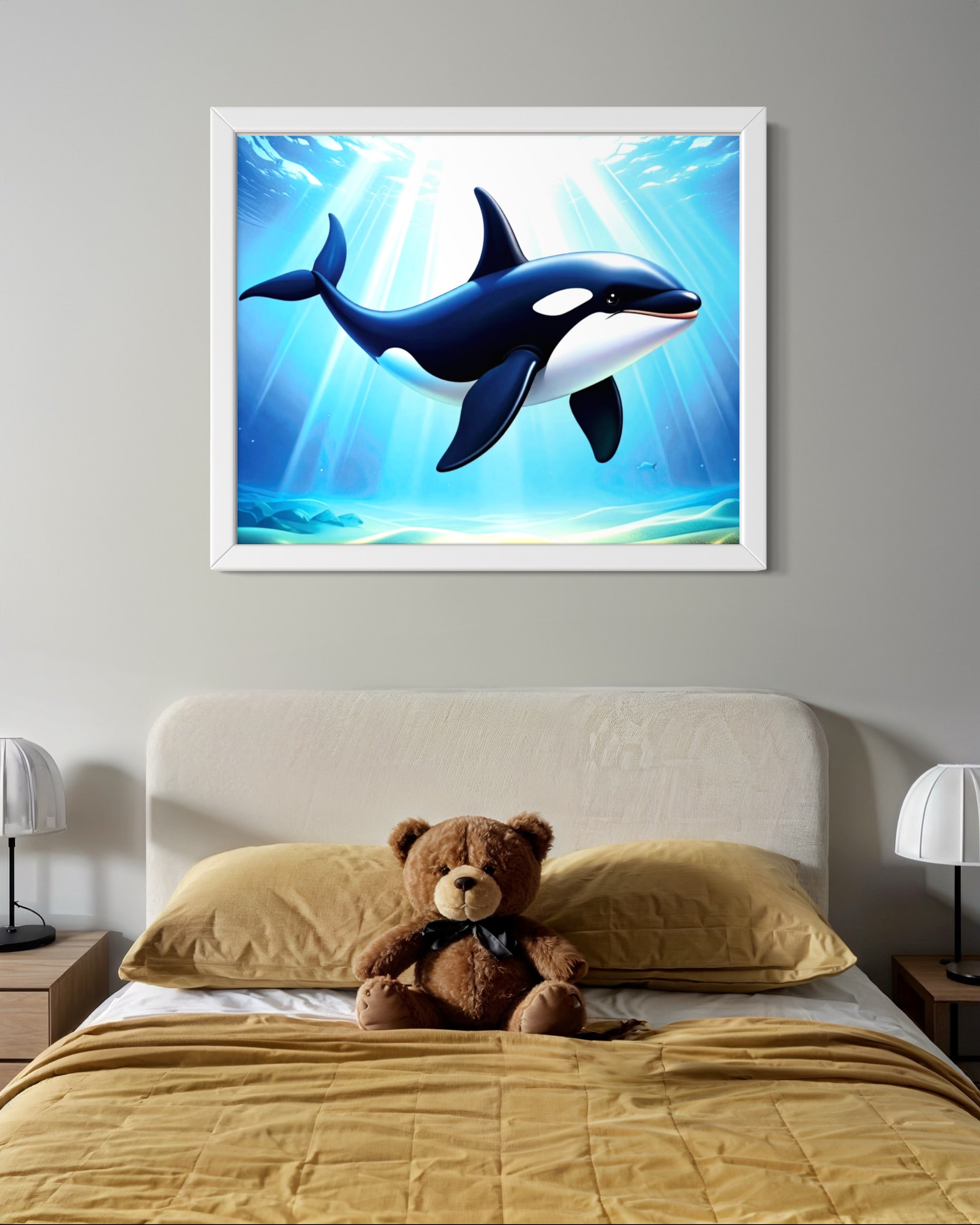 Orca in the Ocean Museum Print