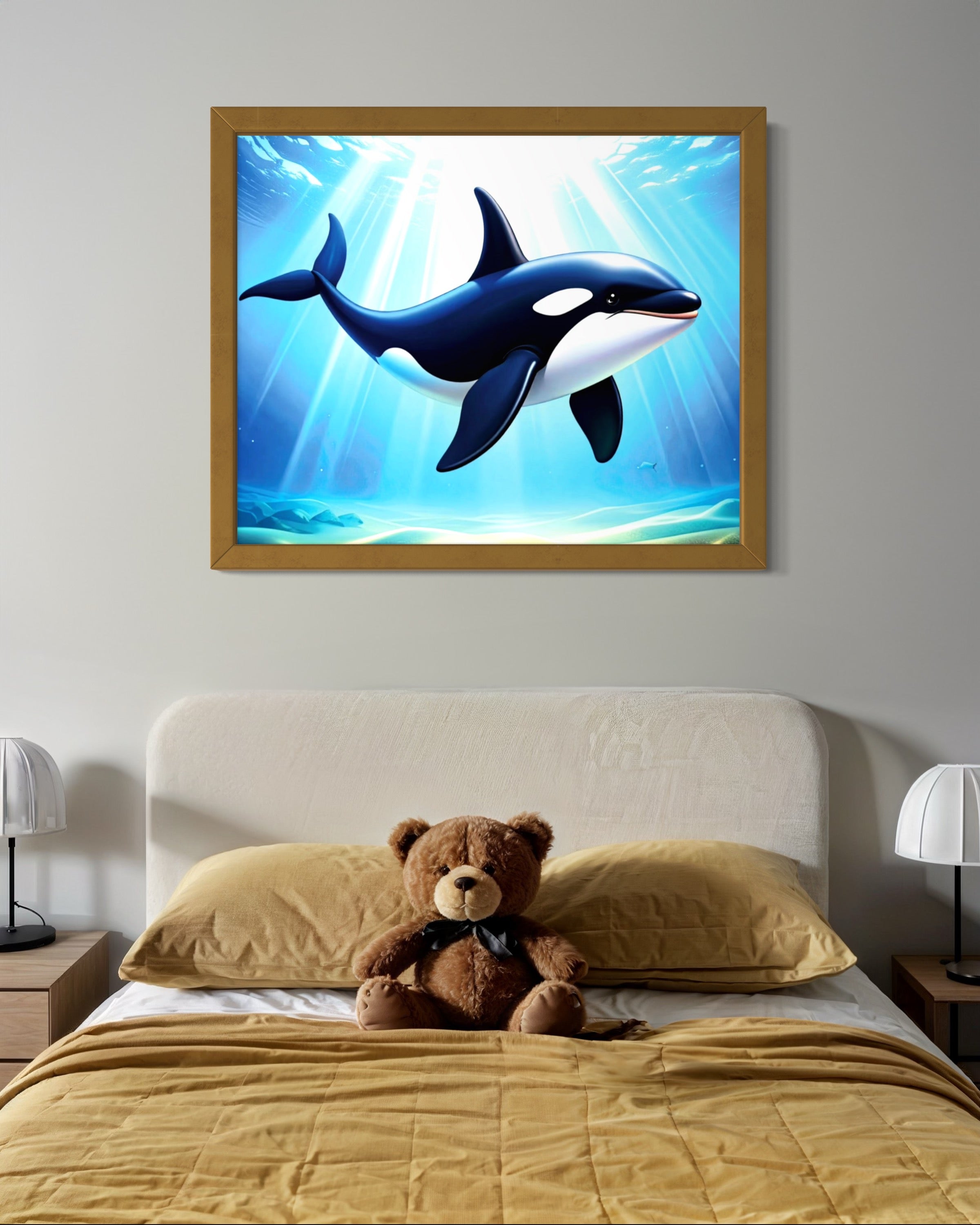 Orca in the Ocean Museum Print