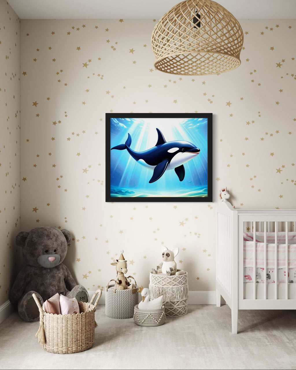 Orca in the Ocean Museum Print