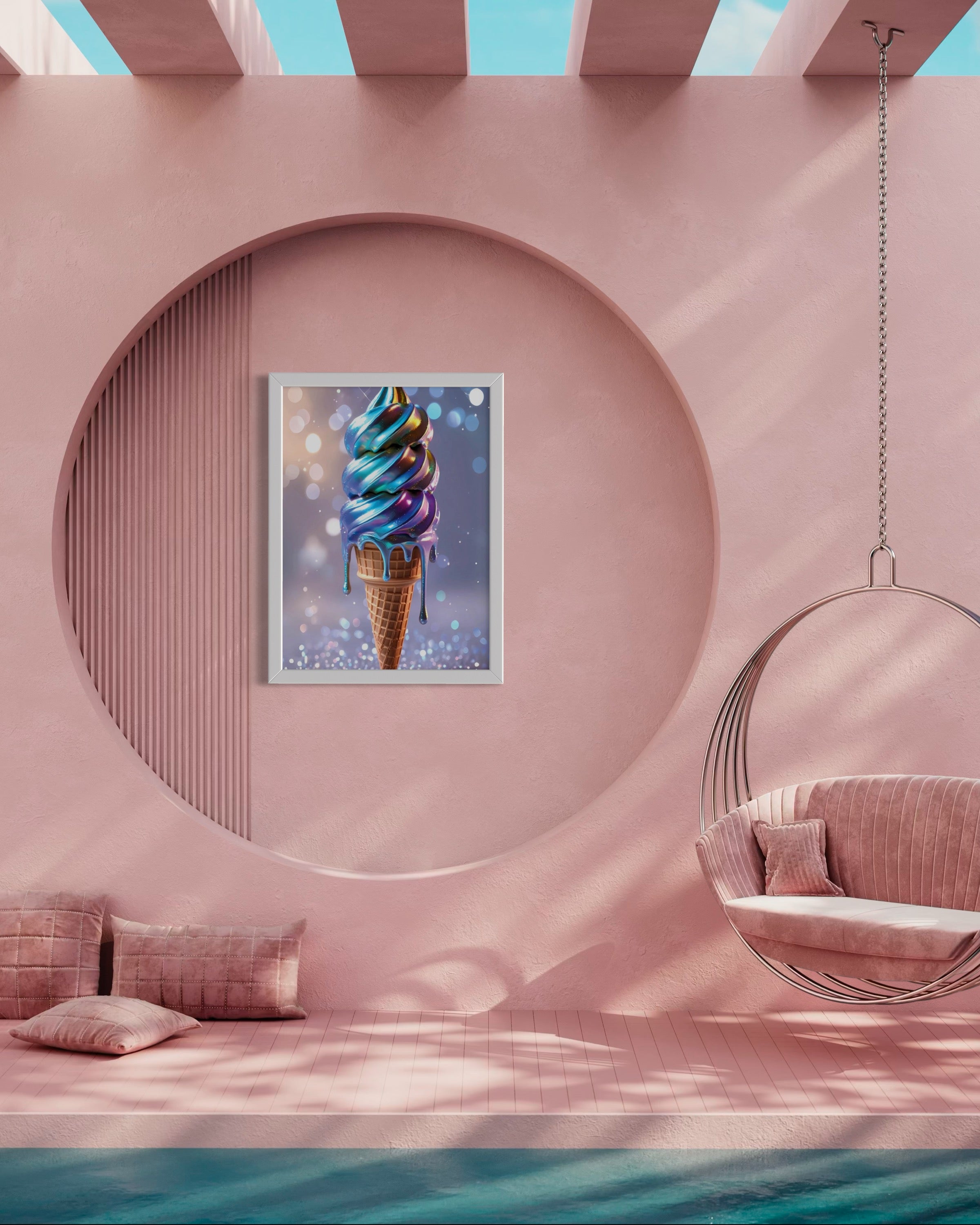 Holographic Melt Museum Print