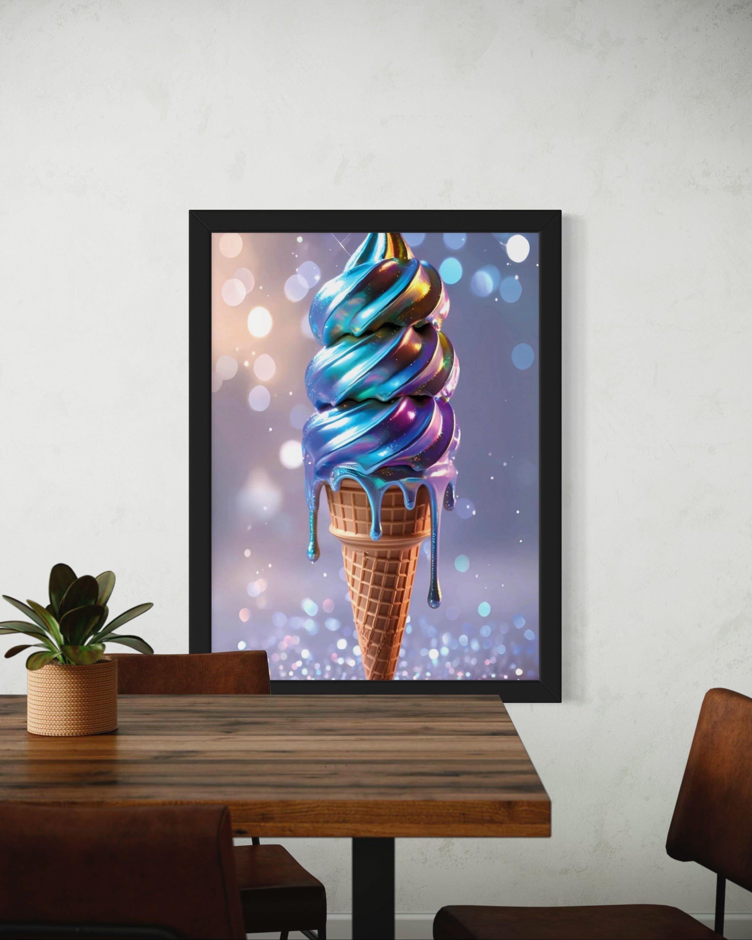 Holographic Melt Museum Print
