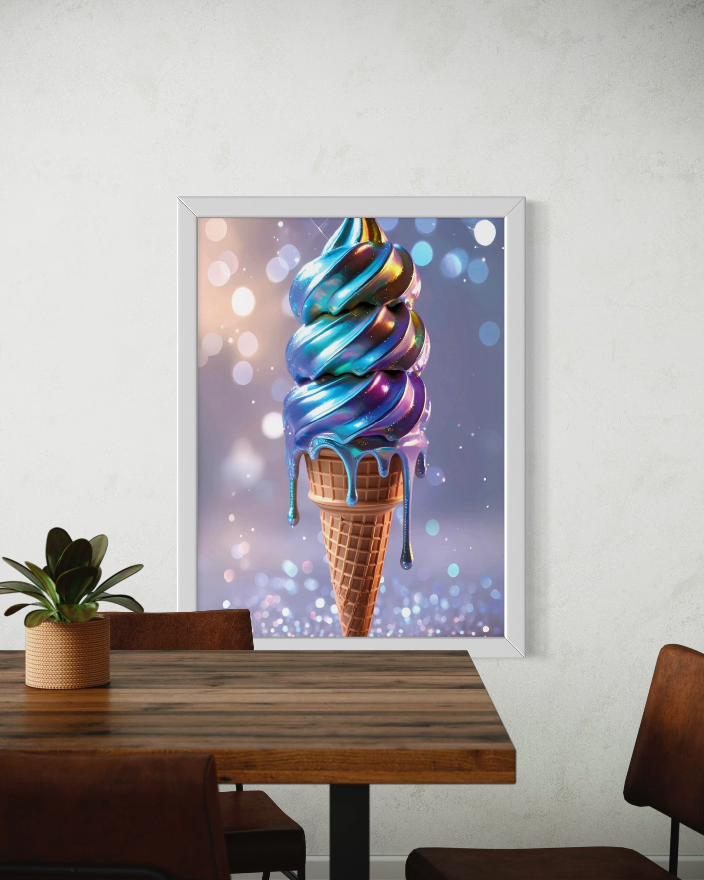 Holographic Melt Museum Print