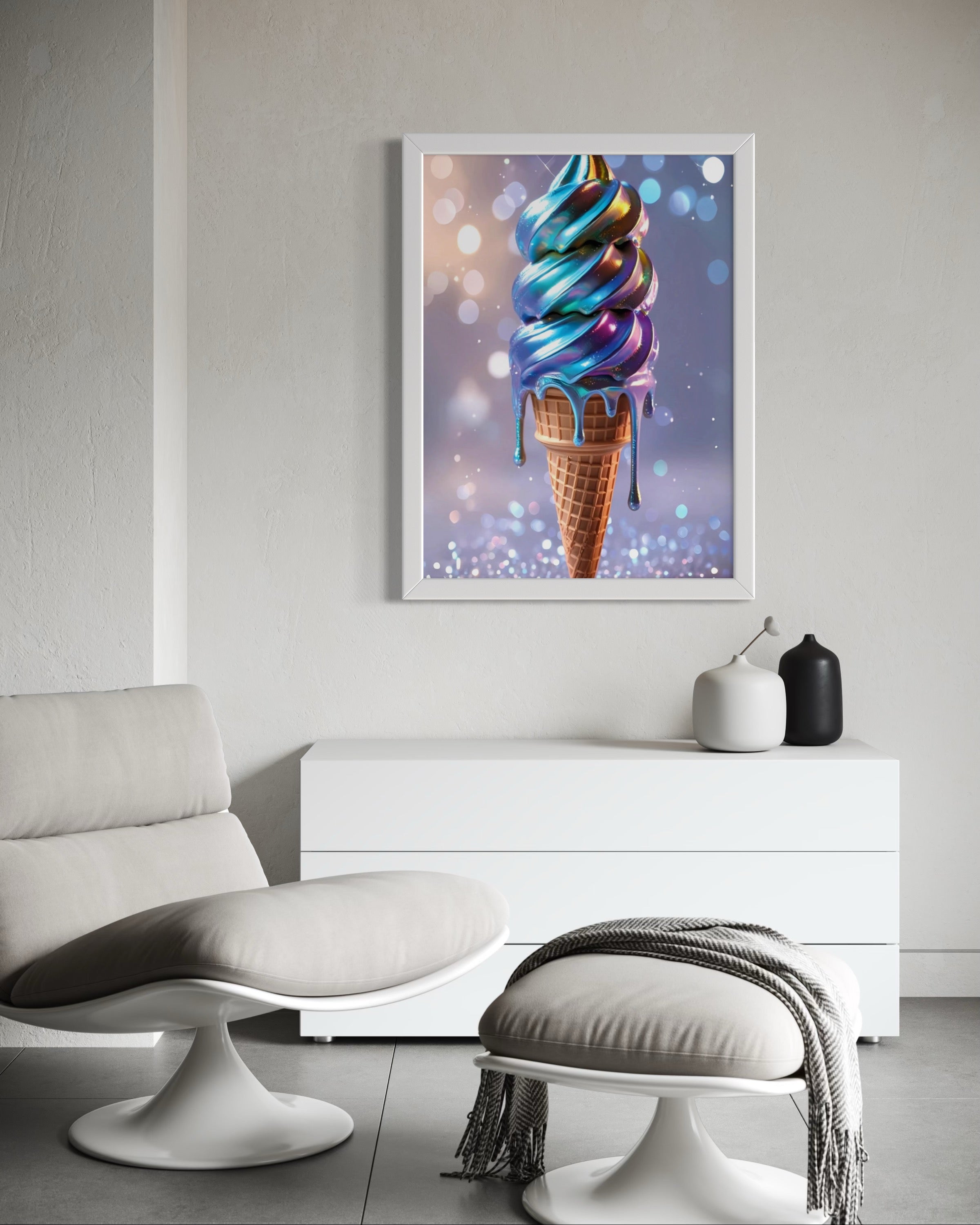 Holographic Melt Museum Print