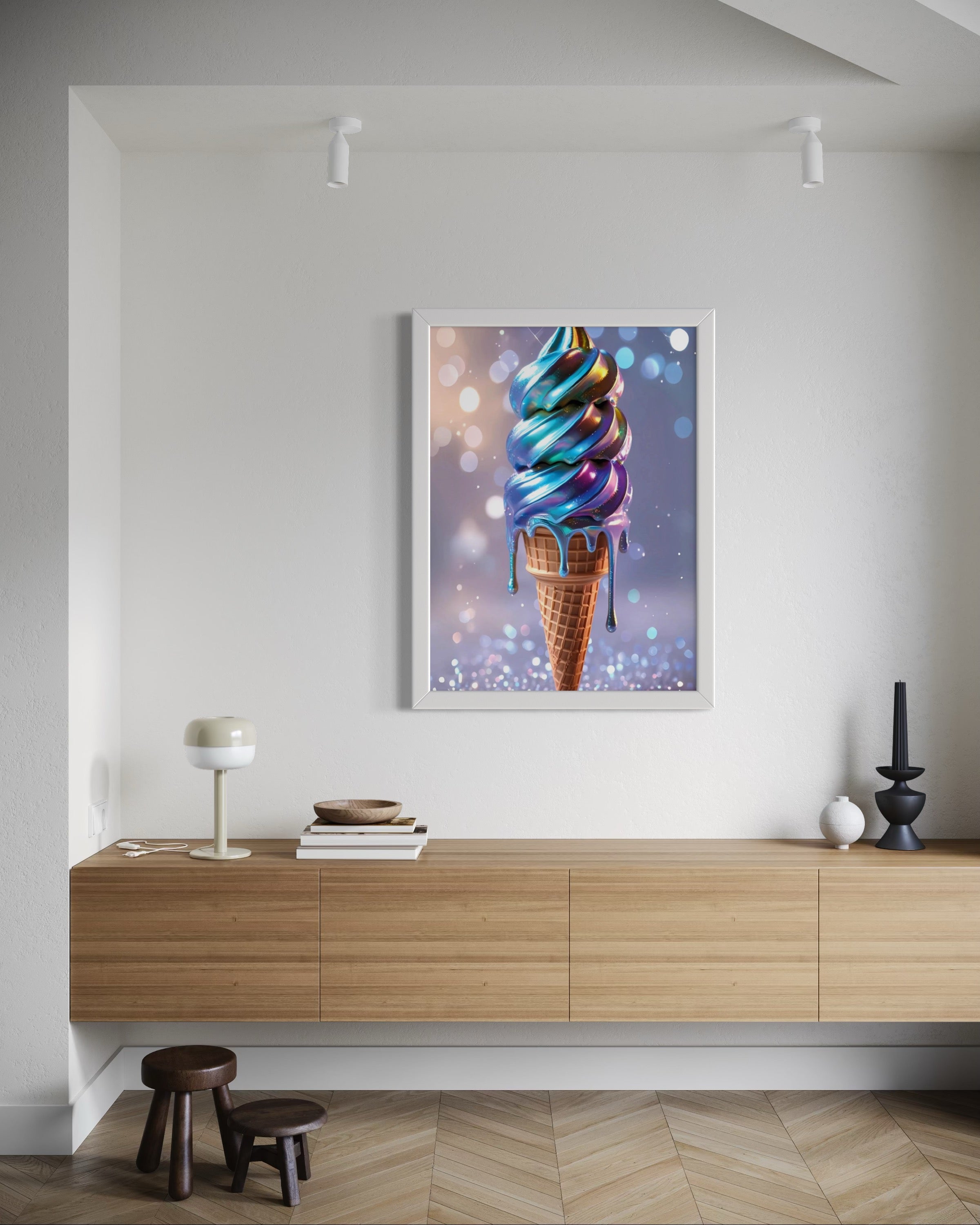 Holographic Melt Museum Print
