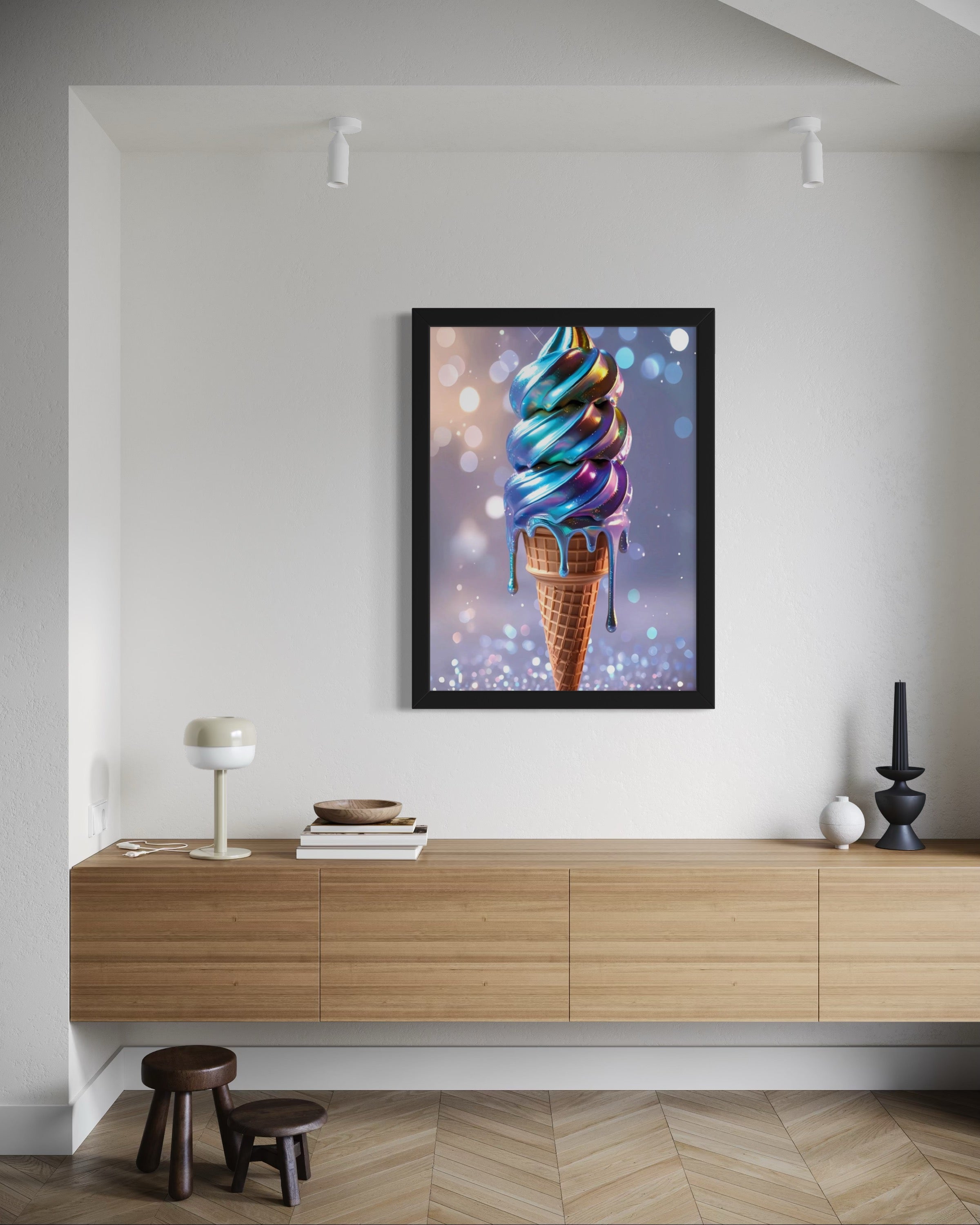 Holographic Melt Museum Print