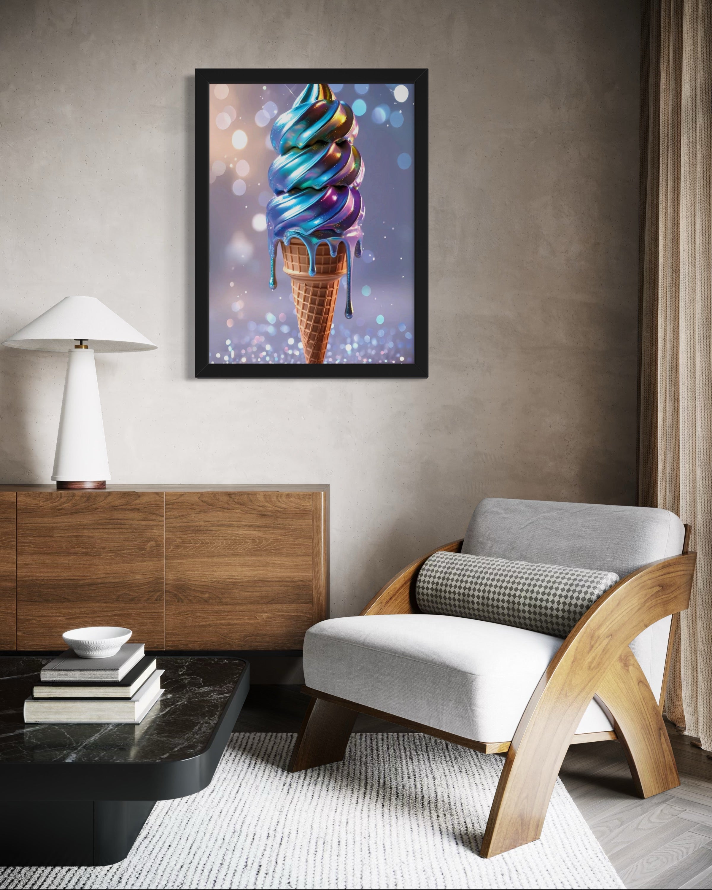 Holographic Melt Museum Print
