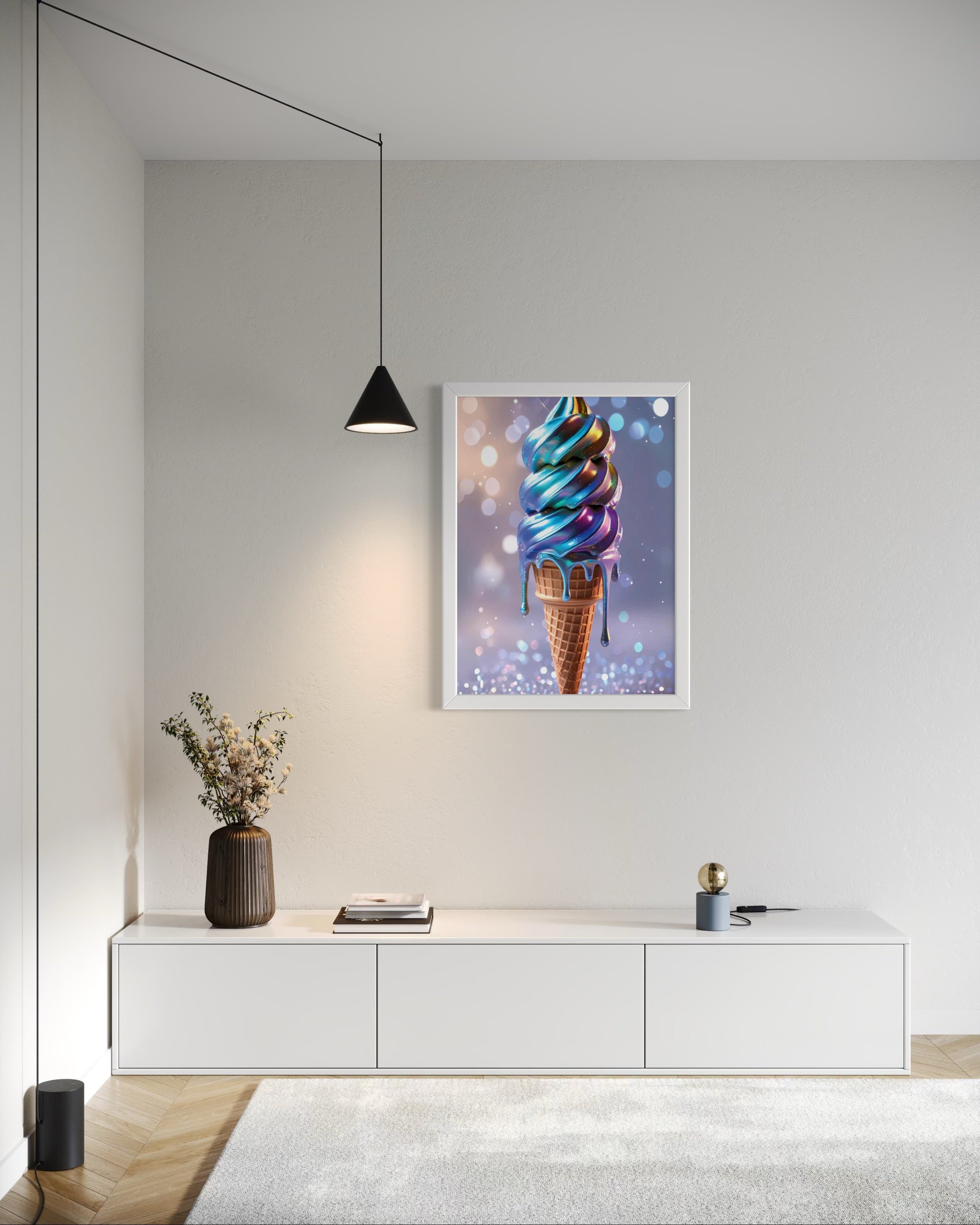 Holographic Melt Museum Print