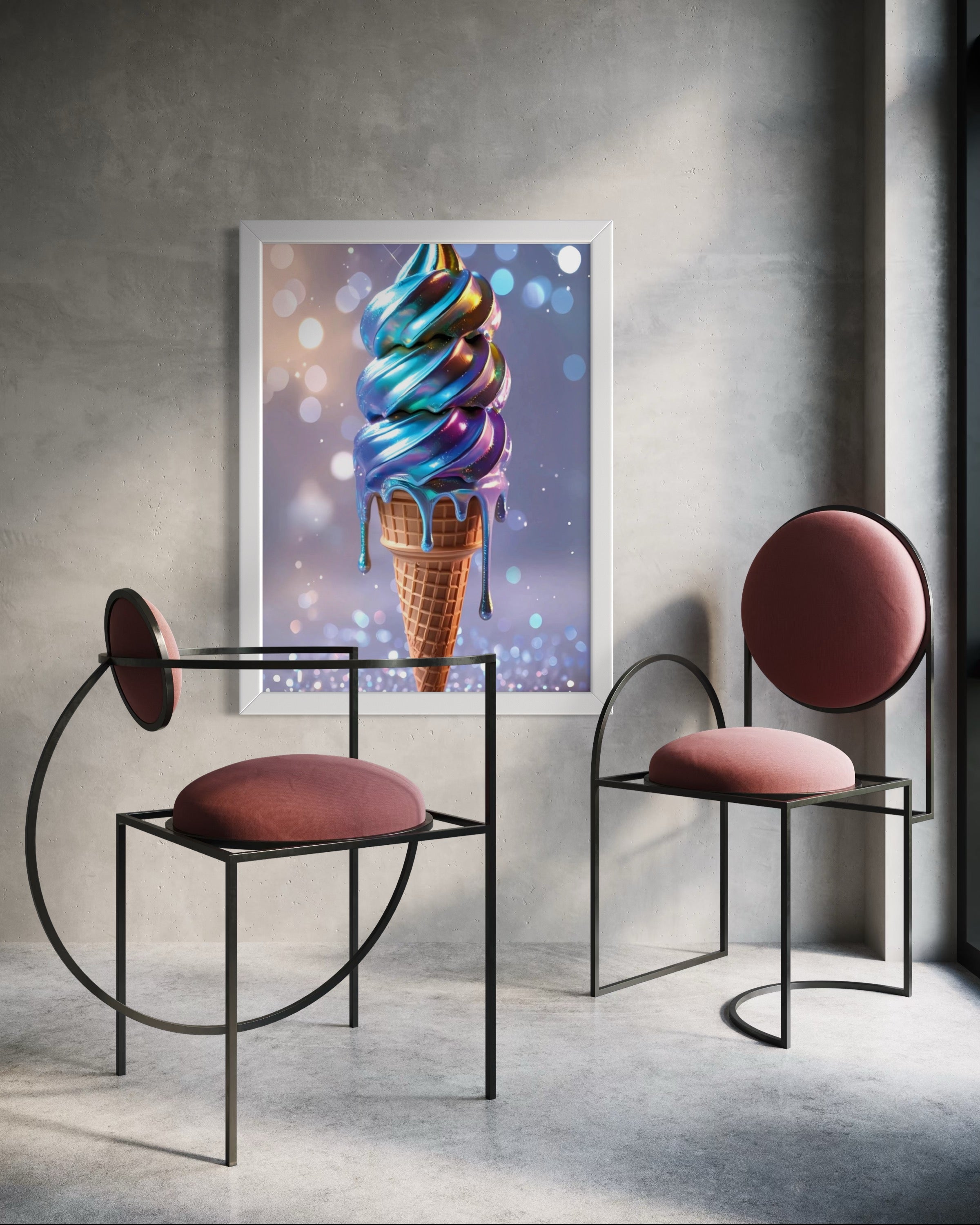 Holographic Melt Museum Print